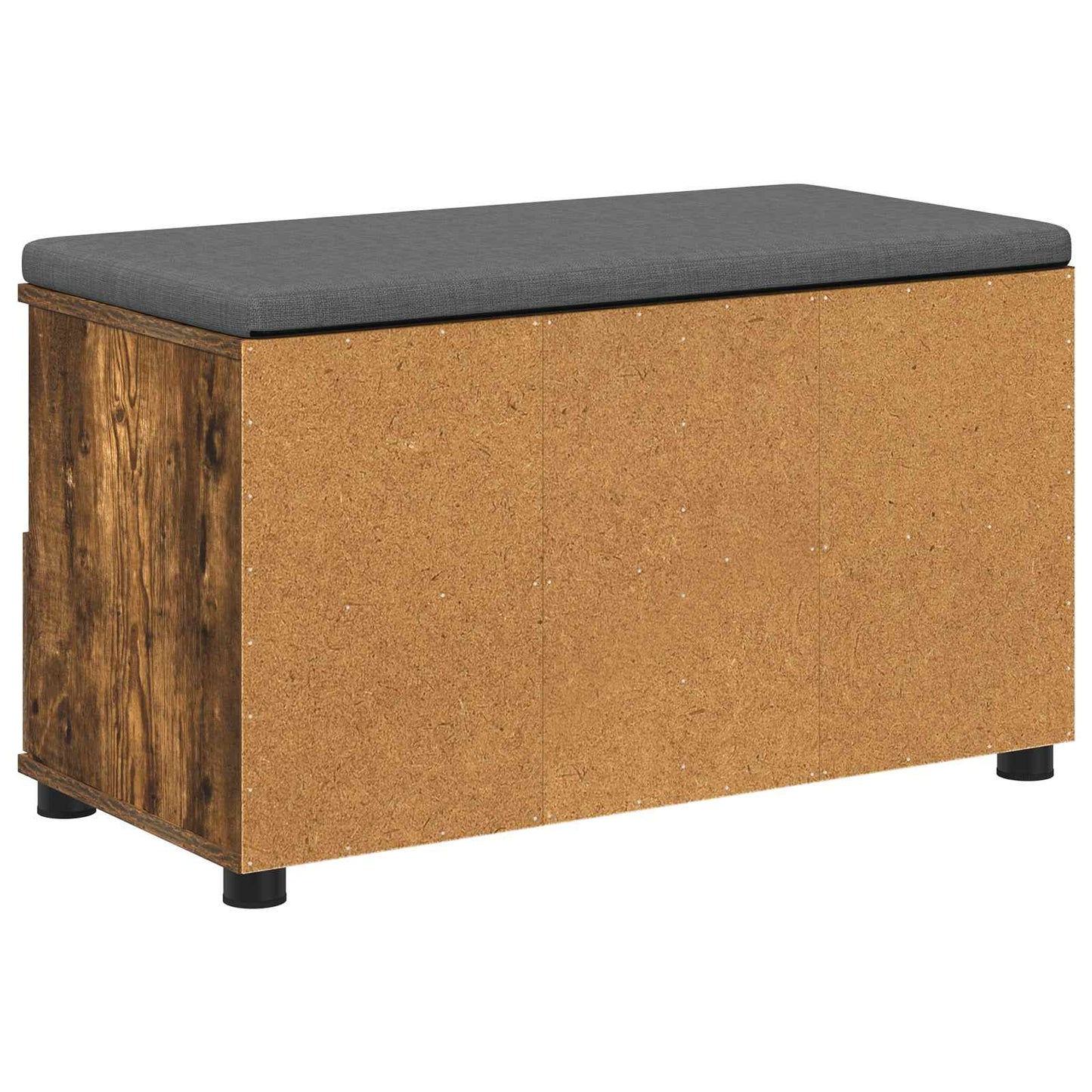 Gangbenk Røkt Eik 80 x 38 x 46 cm Konstruert treverk og stoff