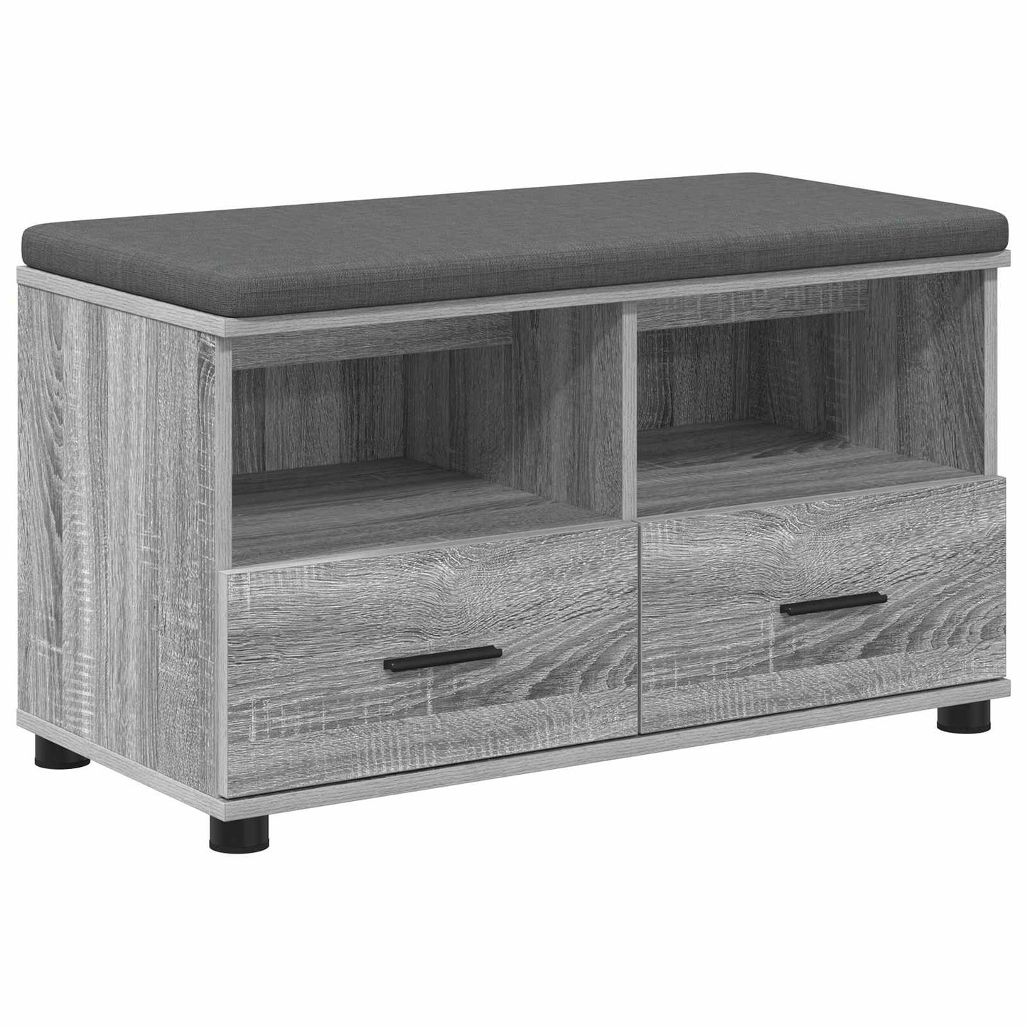 Gangbenk Grå Sonoma 80 x 38 x 46 cm Konstruert treverk og stoff