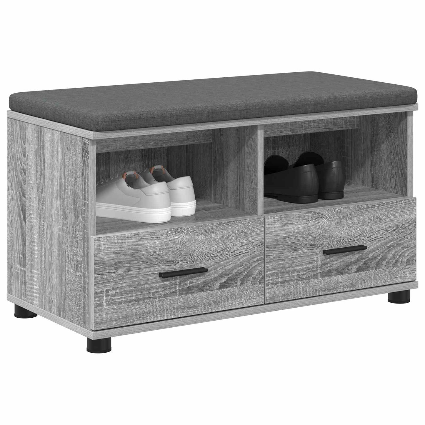 Gangbenk Grå Sonoma 80 x 38 x 46 cm Konstruert treverk og stoff