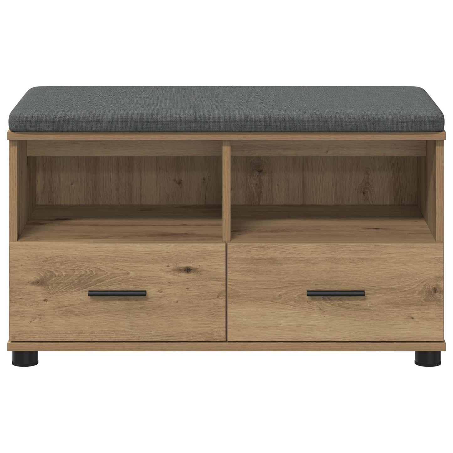 Gangbenk med pute med skuff Artisan Eik 80 x 38 x 46 cm