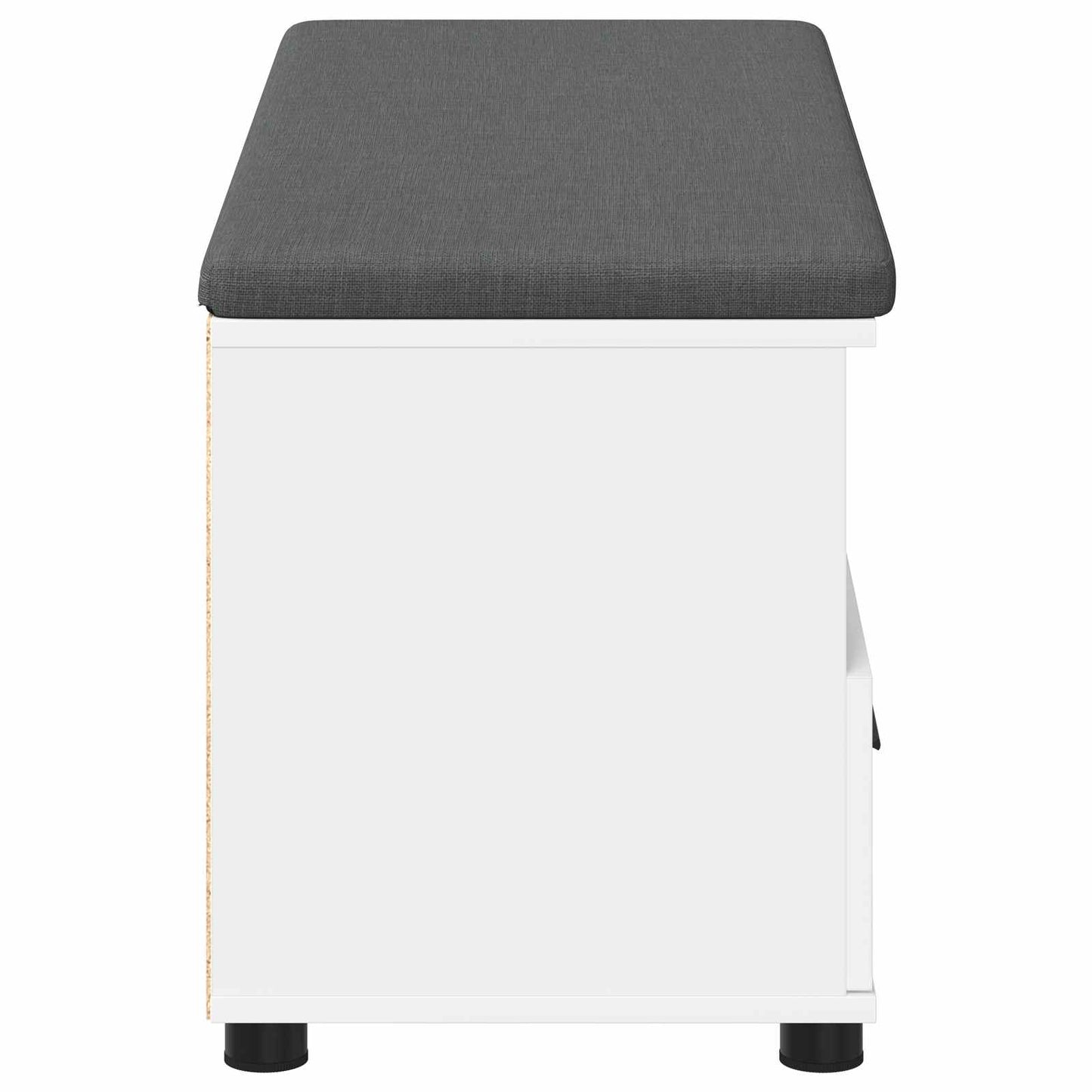 Gangbenk Hvit 100 x 38 x 46 cm Konstruert treverk og stoff
