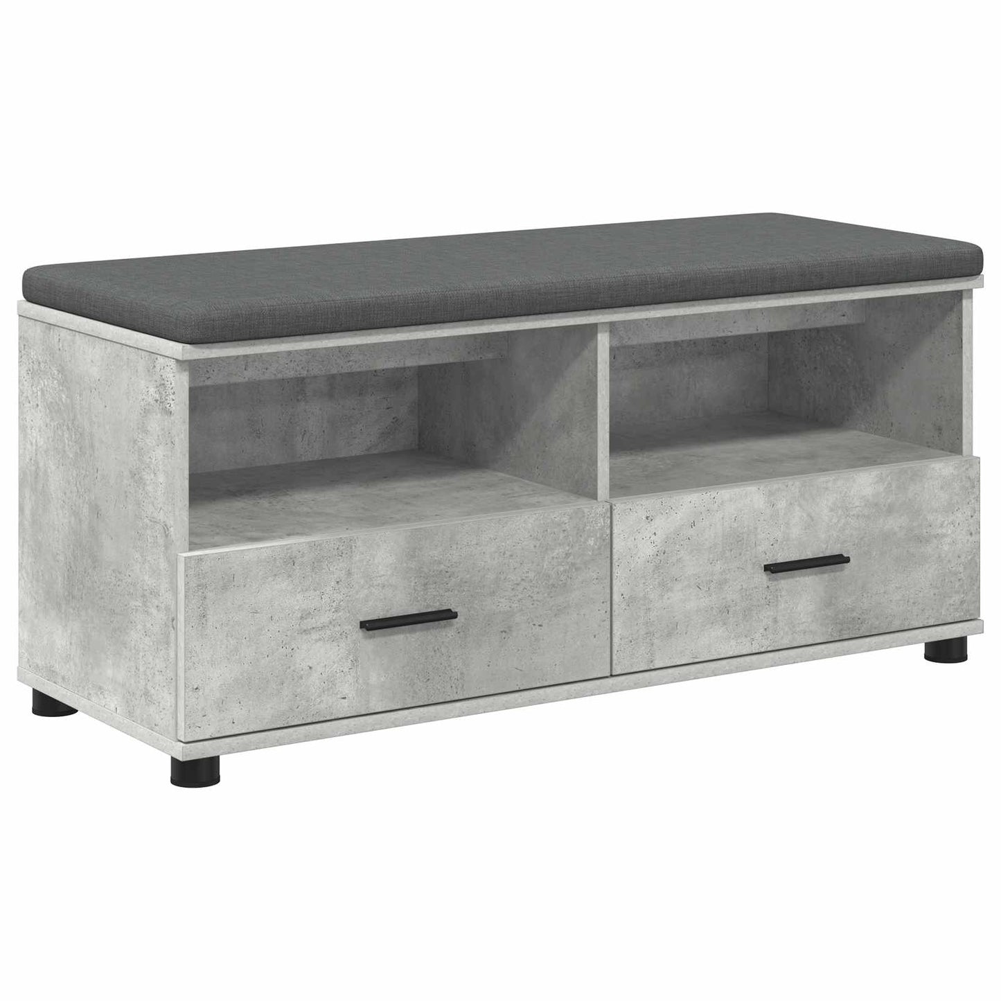 Gangbenk BetongGrå 100 x 38 x 46 cm Konstruert treverk og stoff