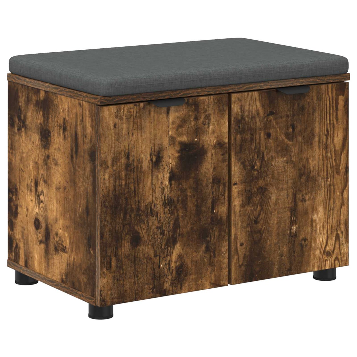 Gangbenk Røkt Eik 60 x 38 x 46 cm Konstruert treverk og stoff