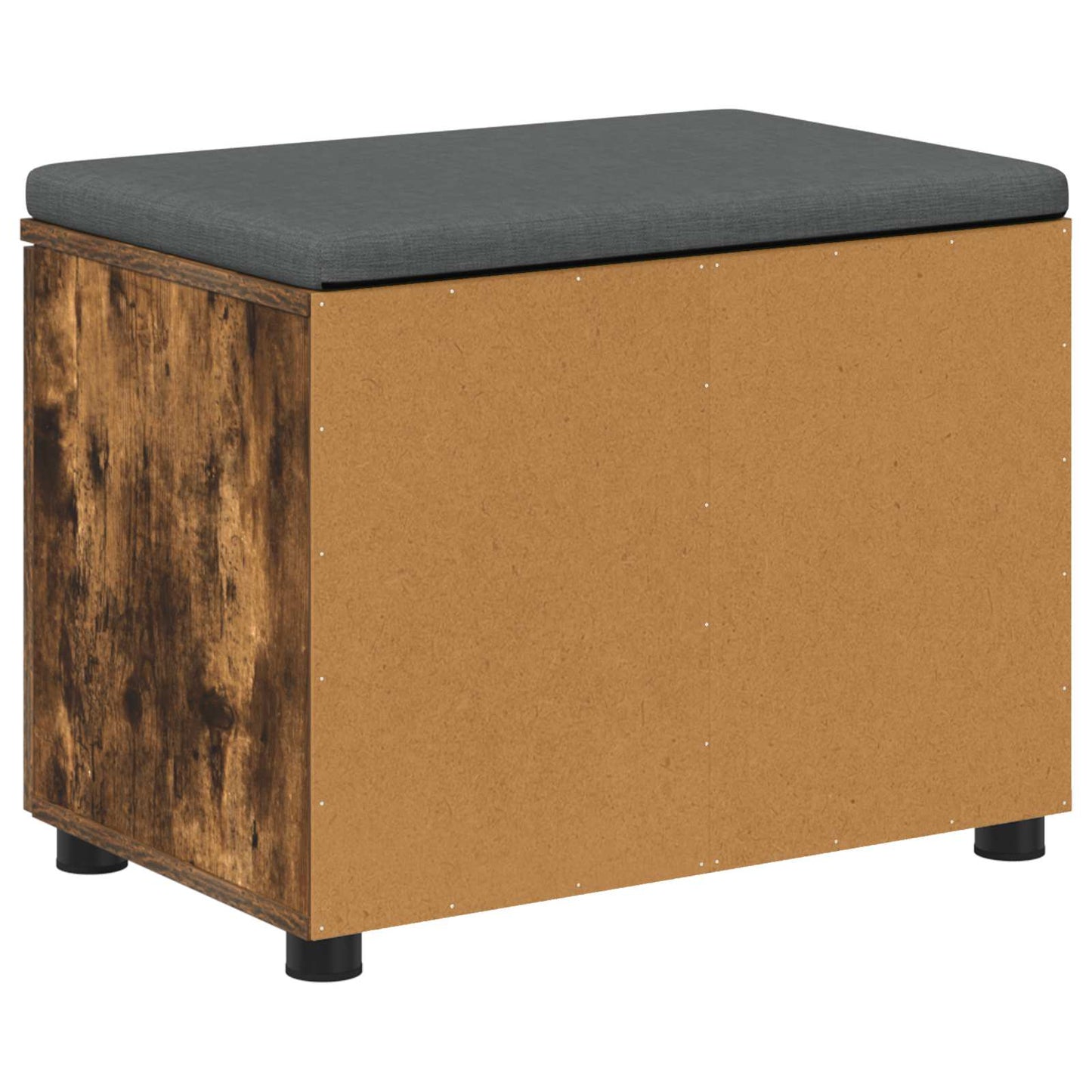 Gangbenk Røkt Eik 60 x 38 x 46 cm Konstruert treverk og stoff