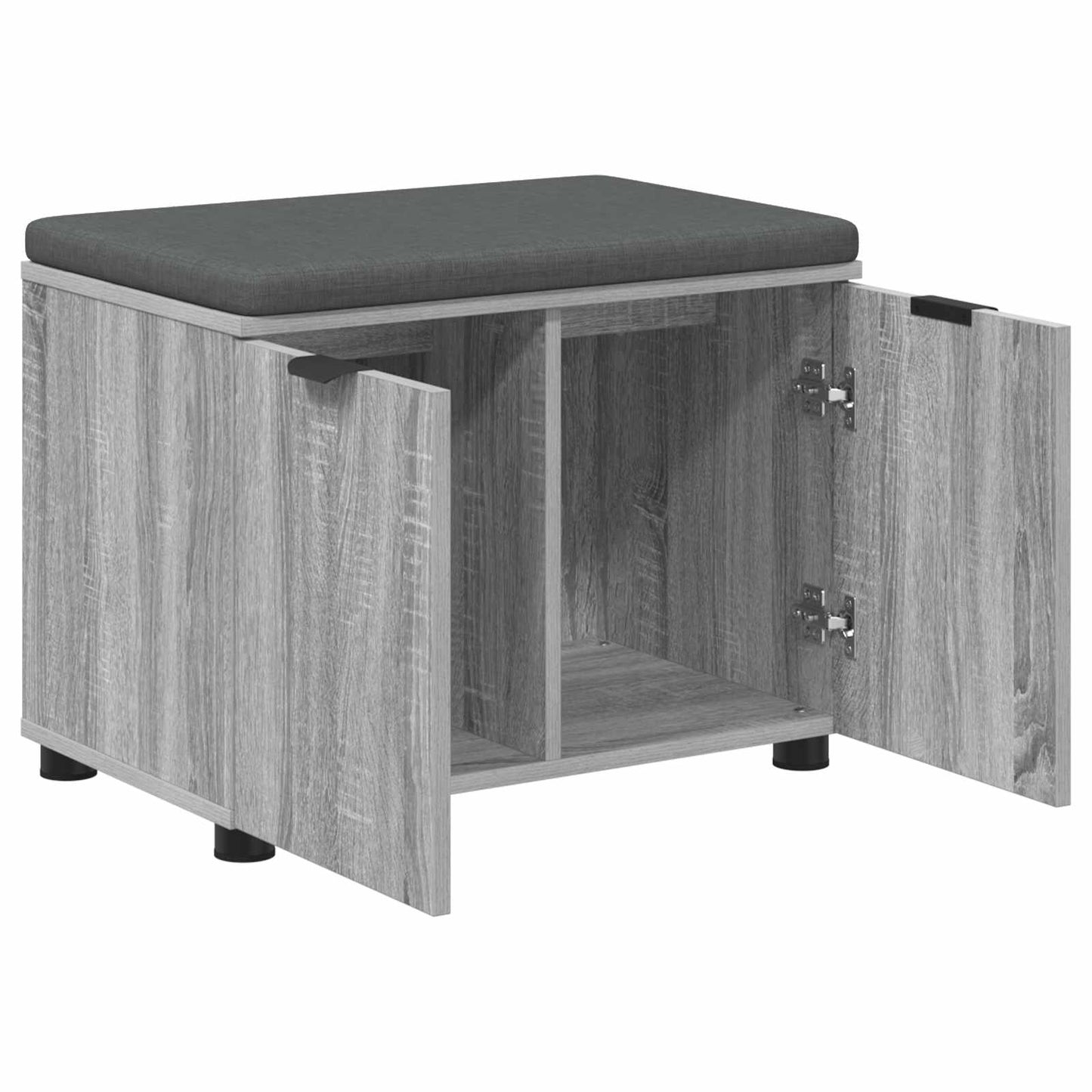 Gangbenk Grå Sonoma 60 x 38 x 46 cm Konstruert treverk og stoff