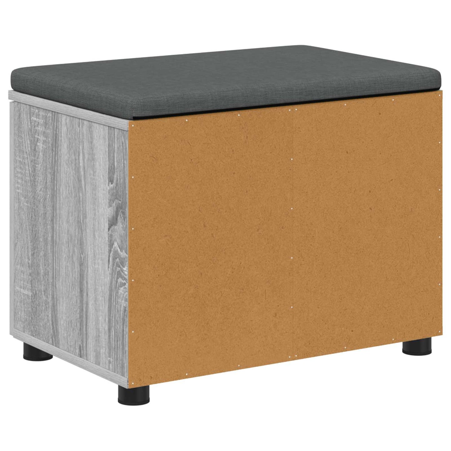 Gangbenk Grå Sonoma 60 x 38 x 46 cm Konstruert treverk og stoff
