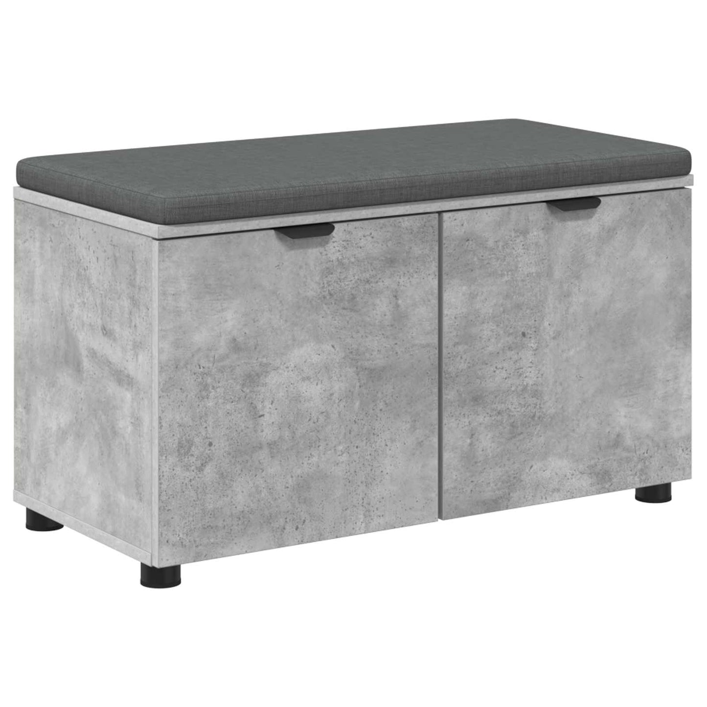 Gangbenk BetongGrå 80 x 38 x 46 cm Konstruert treverk og stoff