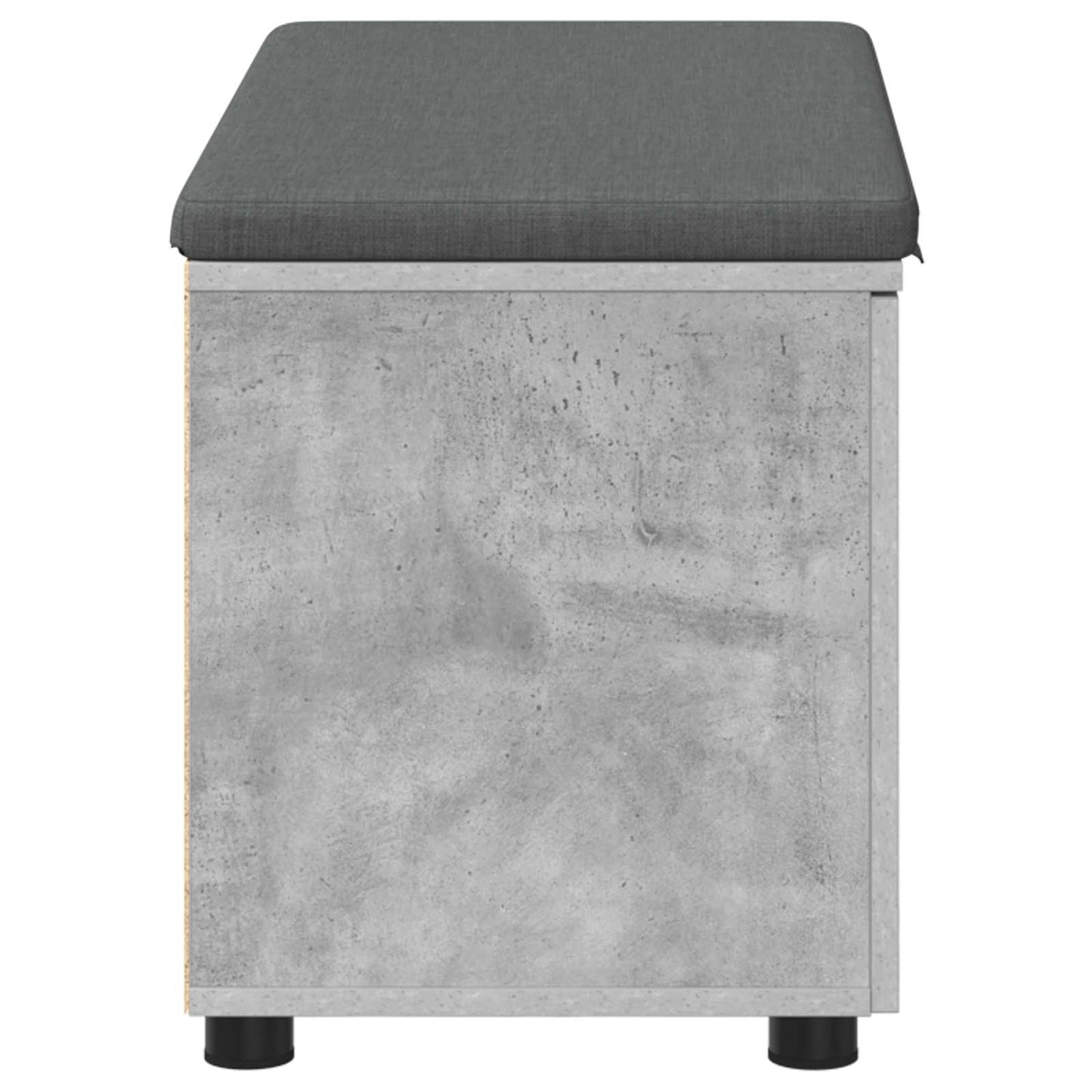 Gangbenk BetongGrå 80 x 38 x 46 cm Konstruert treverk og stoff