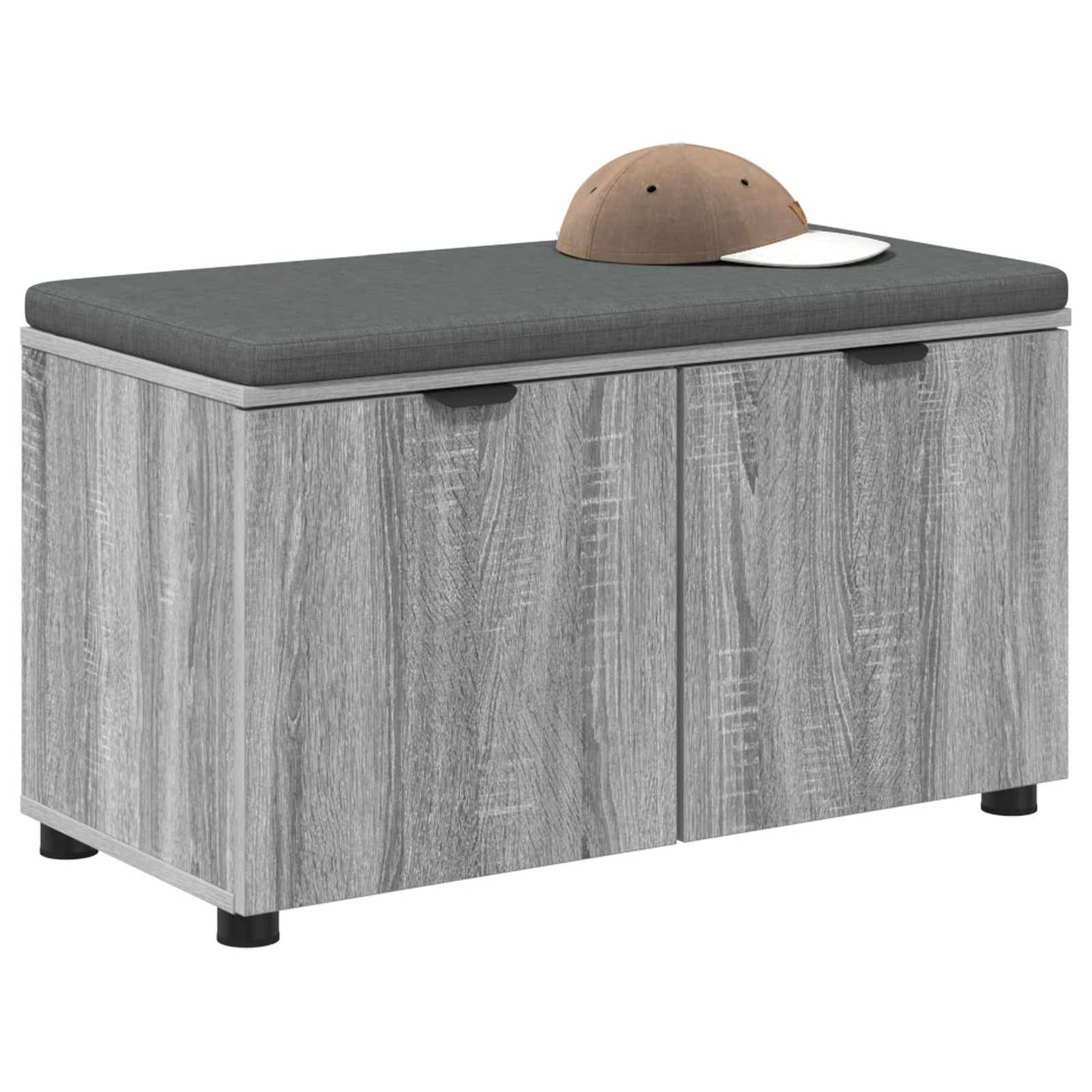 Gangbenk Grå Sonoma 80 x 38 x 46 cm Konstruert treverk og stoff