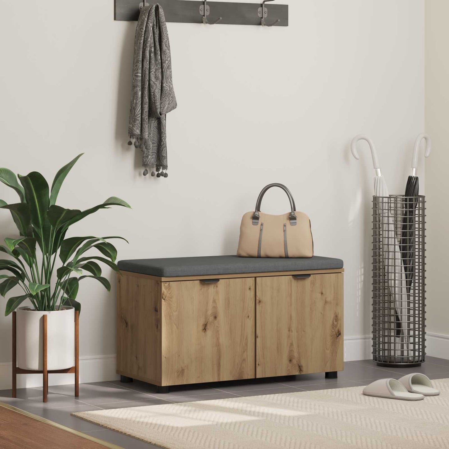 Gangbenk Artisan Eik 80 x 38 x 46 cm