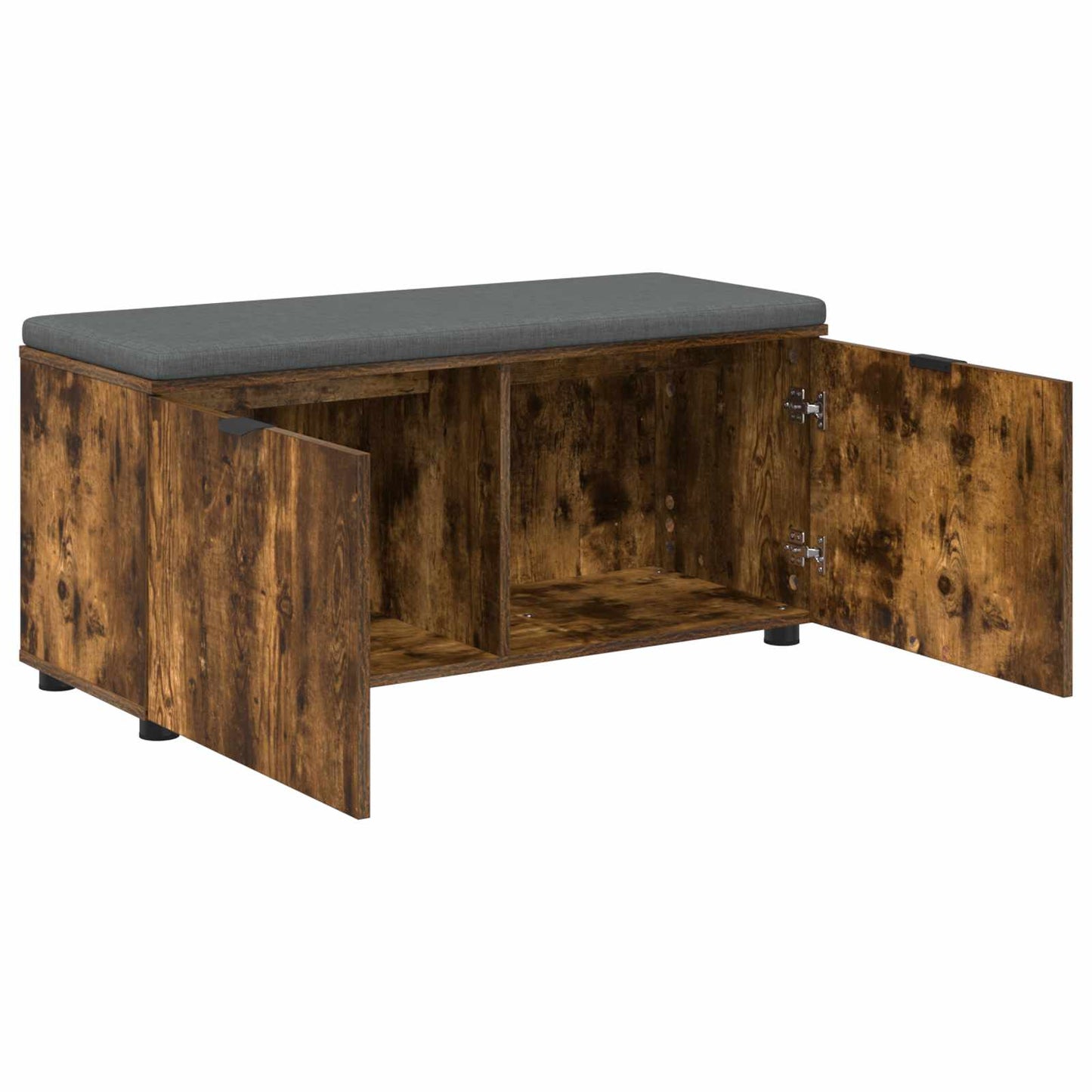 Gangbenk Røkt Eik 100 x 38 x 46 cm Konstruert treverk og stoff