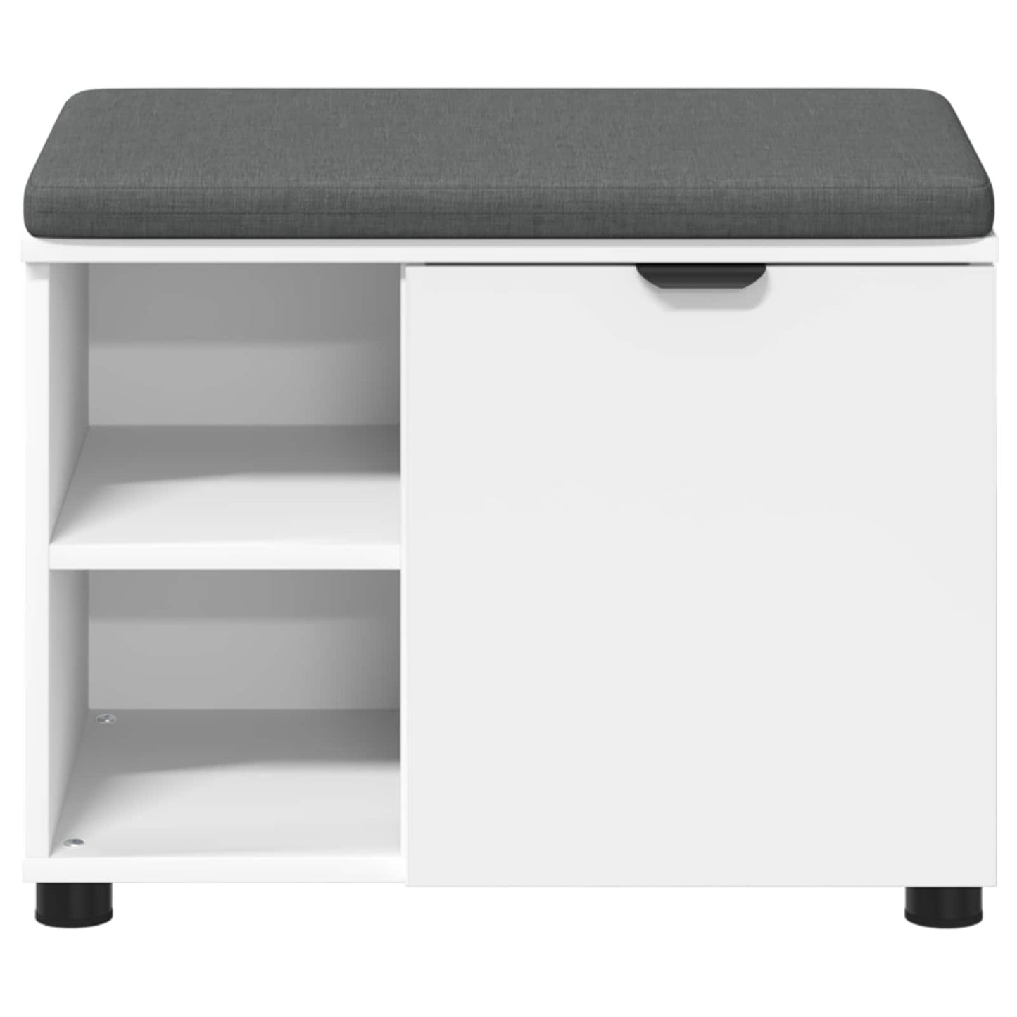 Gangbenk Hvit 60 x 38 x 46 cm Konstruert treverk og stoff