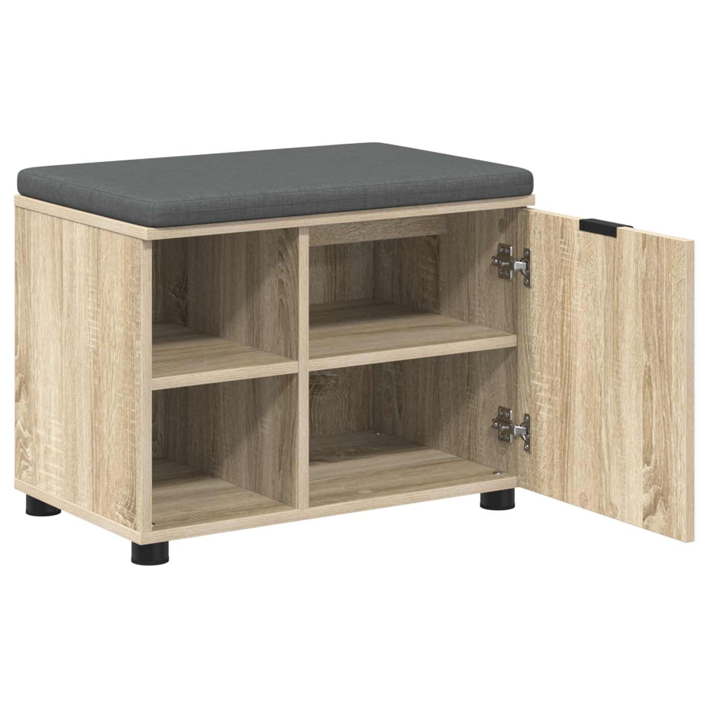 Gangbenk Sonoma eik 60 x 38 x 46 cm Konstruert treverk og stoff