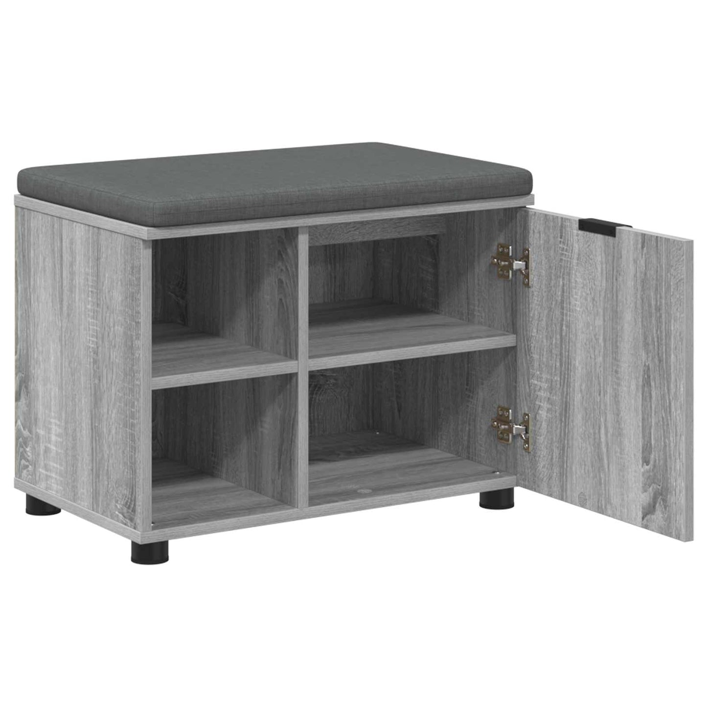 Gangbenk Grå Sonoma 60 x 38 x 46 cm Konstruert treverk og stoff