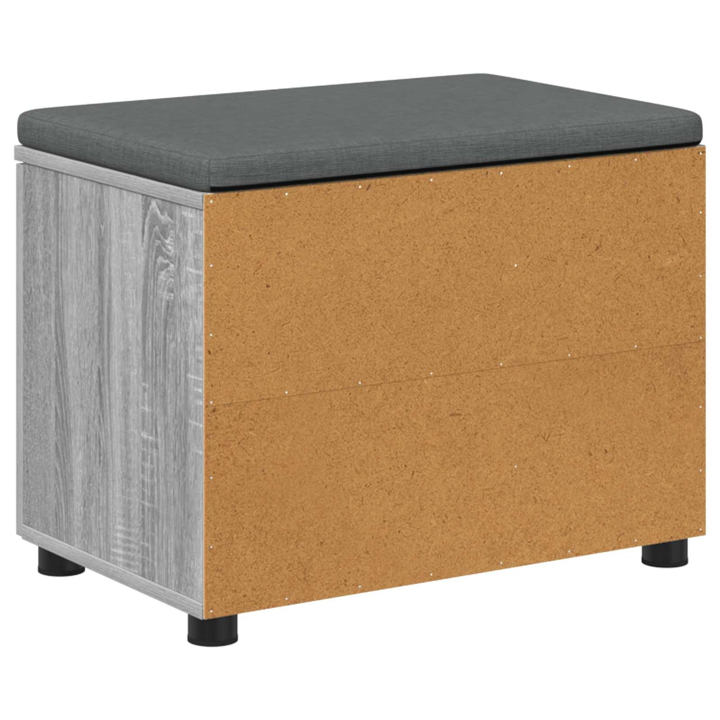 Gangbenk Grå Sonoma 60 x 38 x 46 cm Konstruert treverk og stoff