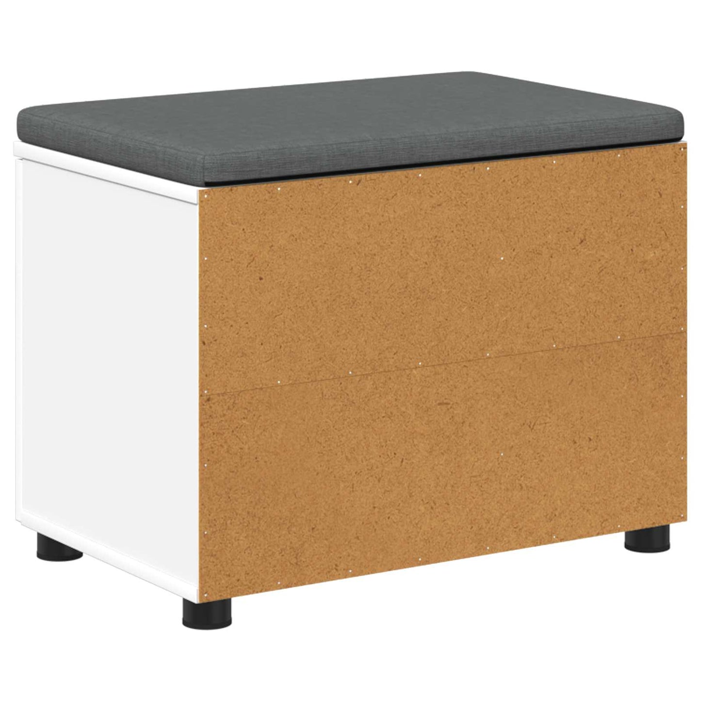 Gangbenk Hvit 80 x 38 x 46 cm Konstruert treverk og stoff
