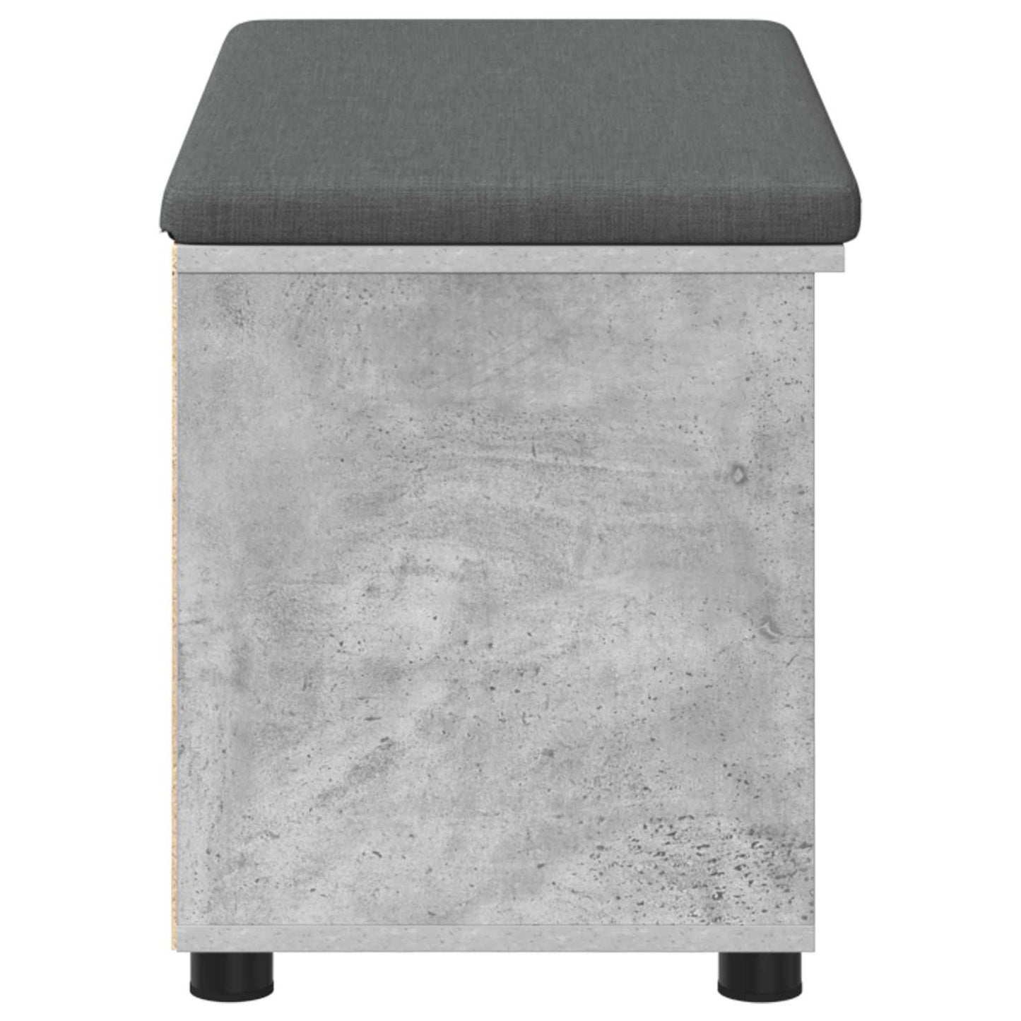 Gangbenk BetongGrå 80 x 38 x 46 cm Konstruert treverk og stoff