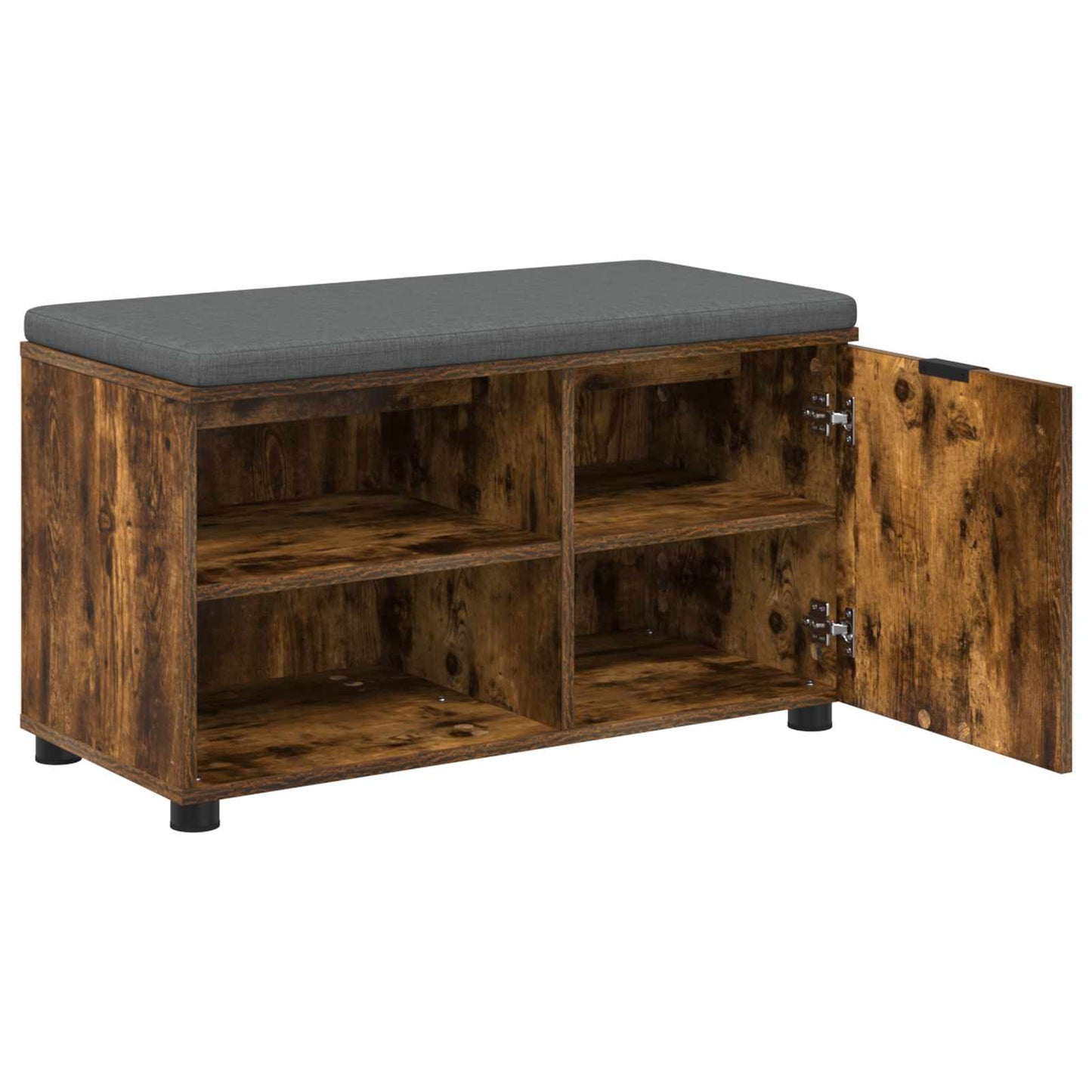 Gangbenk Røkt Eik 80 x 38 x 46 cm Konstruert treverk og stoff
