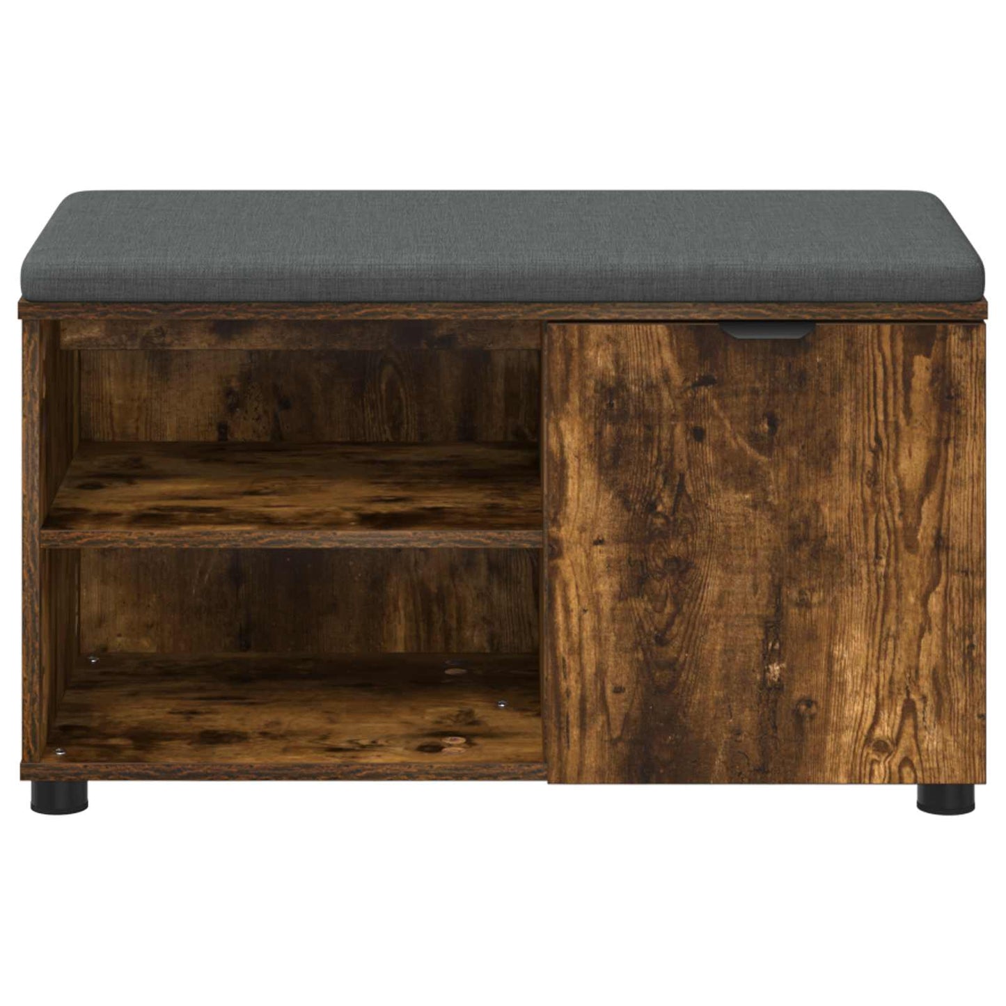 Gangbenk Røkt Eik 80 x 38 x 46 cm Konstruert treverk og stoff