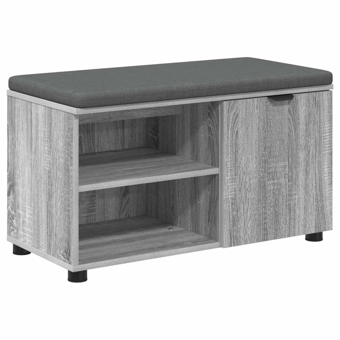 Gangbenk Grå Sonoma 80 x 38 x 46 cm Konstruert treverk og stoff
