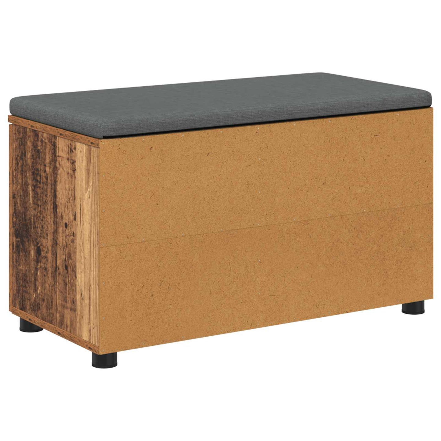 Gangbenk med pute med hylle med dør Gammelt tre 80 x 38 x 46 cm