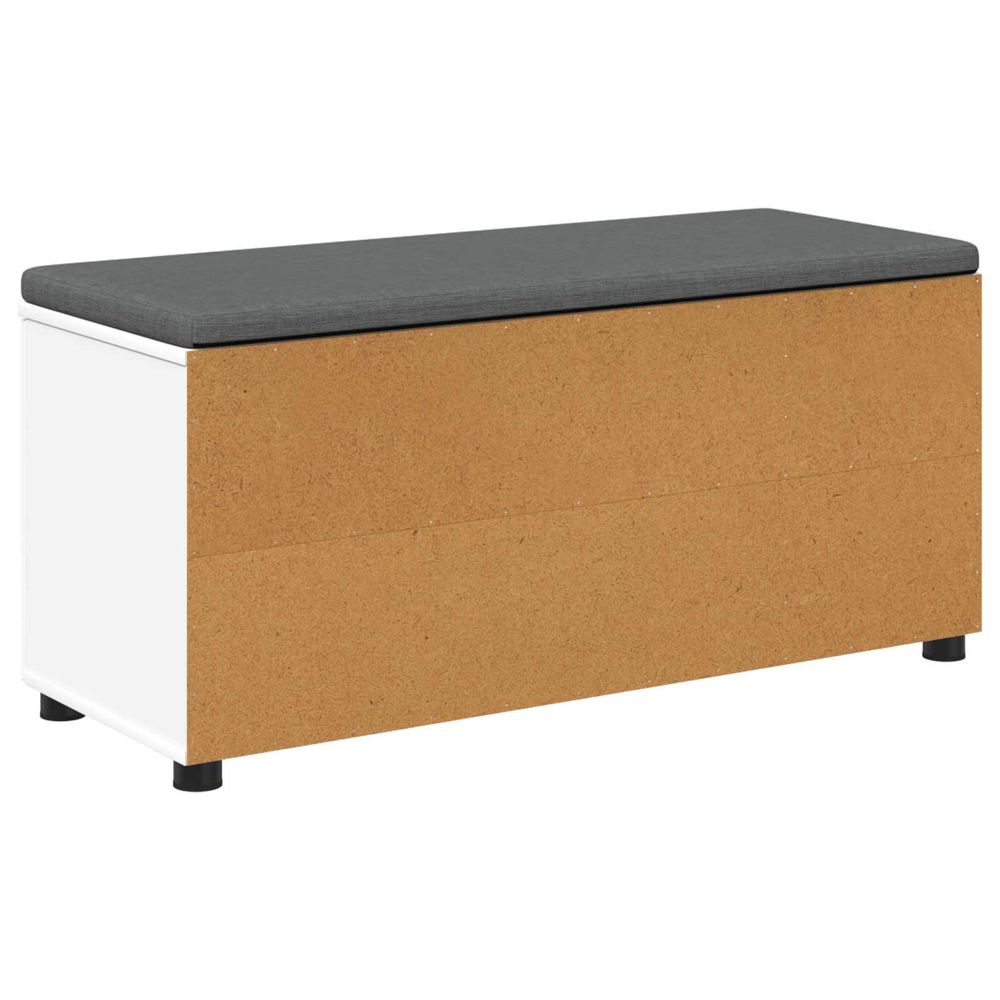 Gangbenk Hvit 100 x 38 x 46 cm Konstruert treverk og stoff