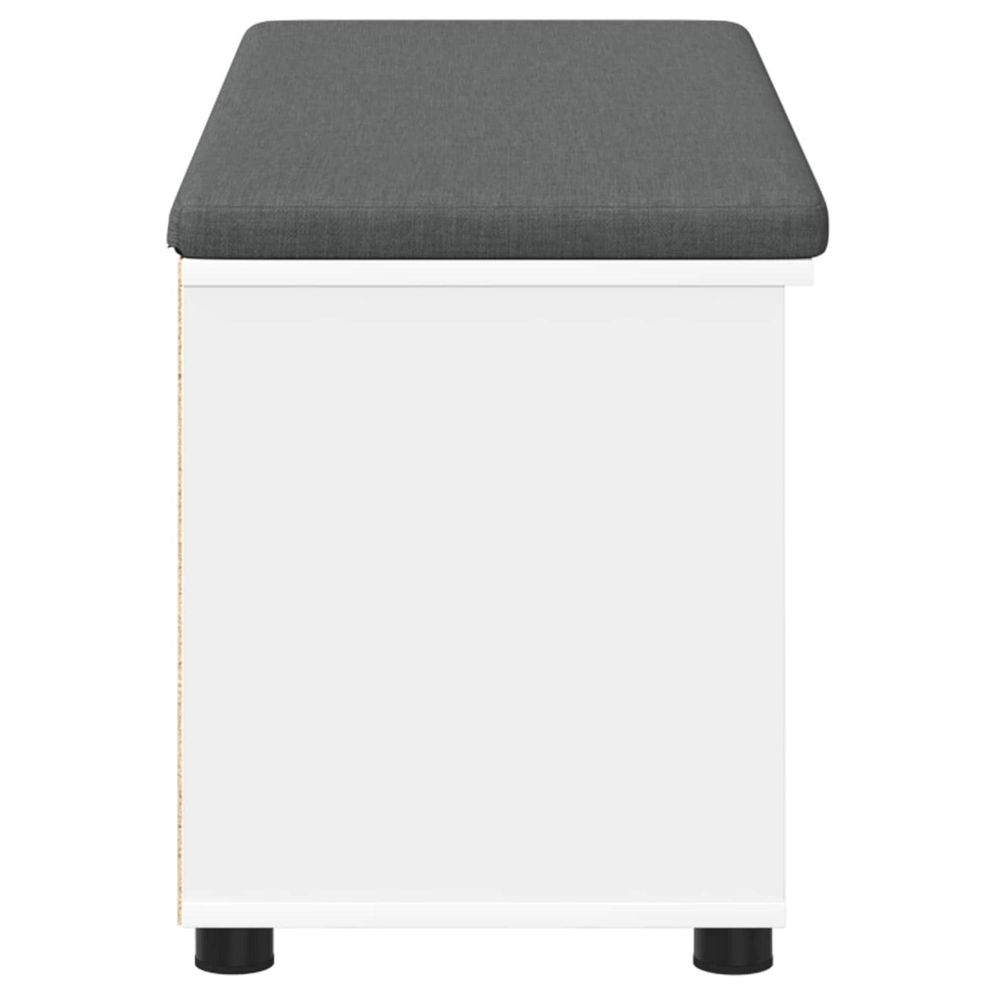 Gangbenk Hvit 100 x 38 x 46 cm Konstruert treverk og stoff
