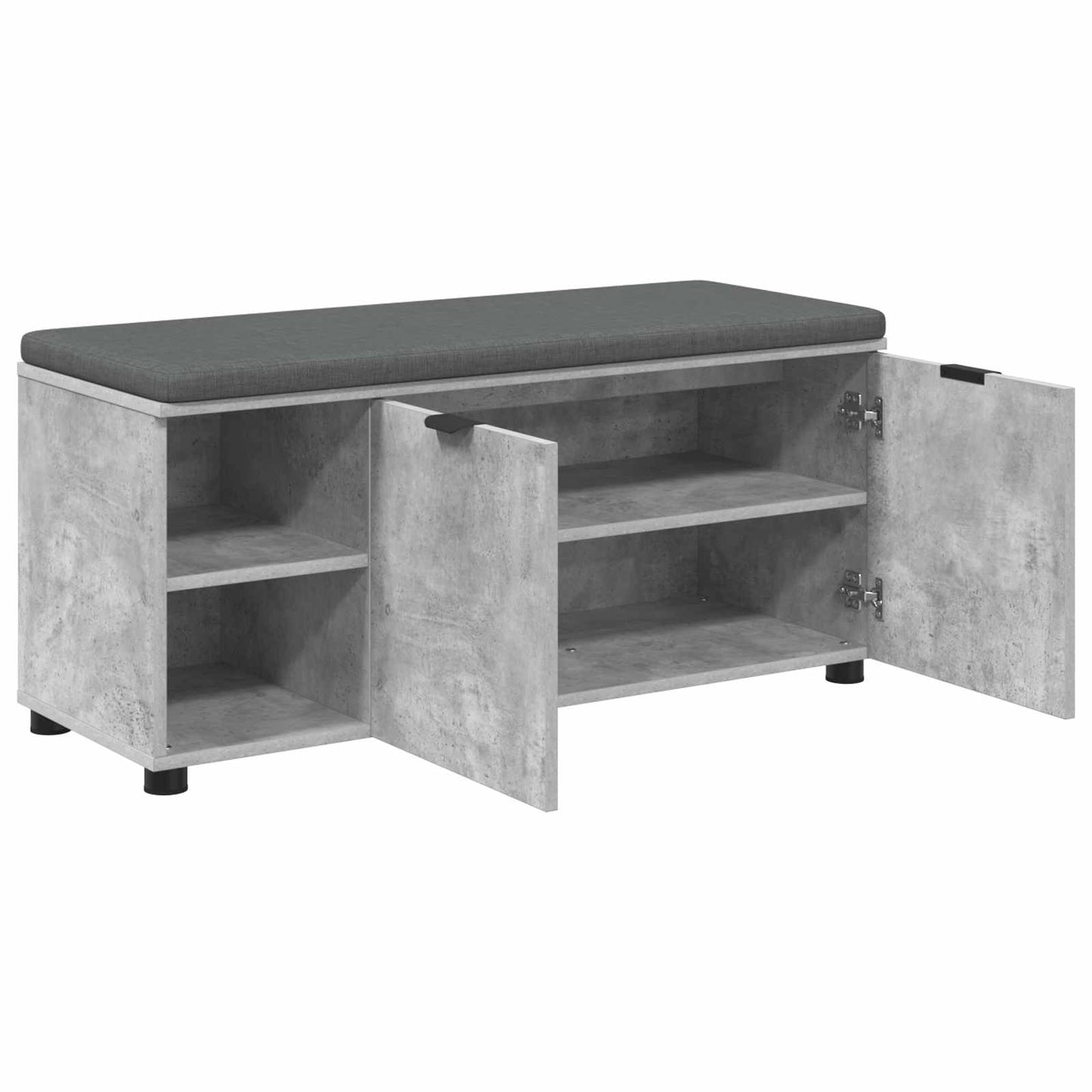 Gangbenk BetongGrå 100 x 38 x 46 cm Konstruert treverk og stoff