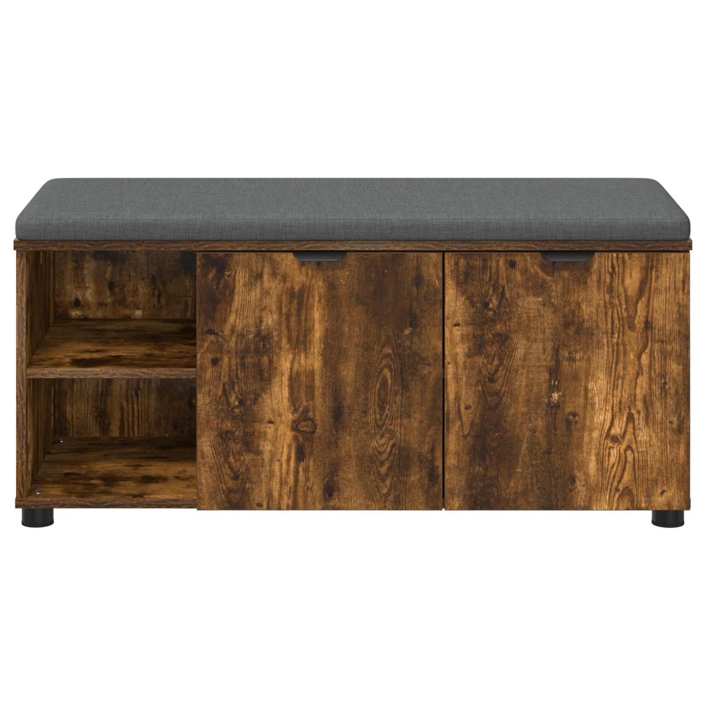 Gangbenk Røkt Eik 100 x 38 x 46 cm Konstruert treverk og stoff