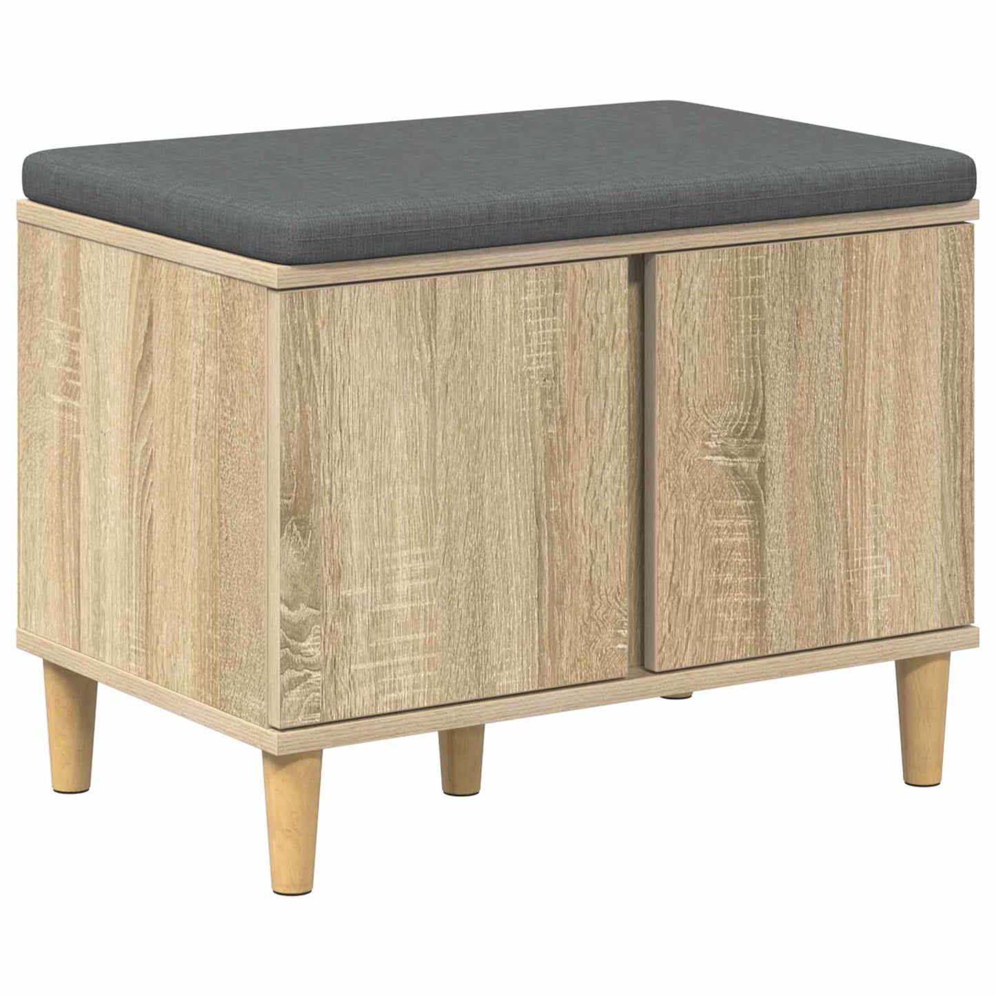 Gangbenk Sonoma eik 60 x 38 x 46 cm Konstruert treverk og stoff