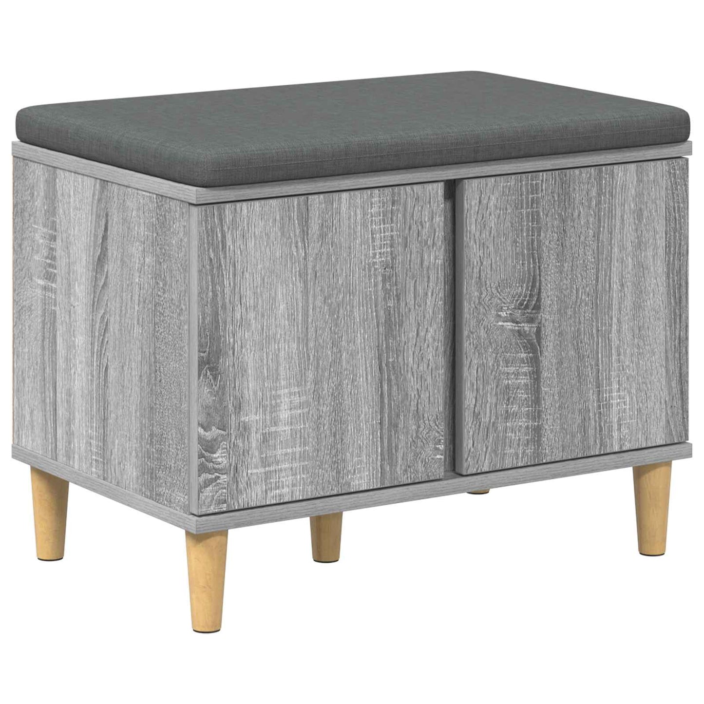 Gangbenk Grå Sonoma 60 x 38 x 46 cm Konstruert treverk og stoff
