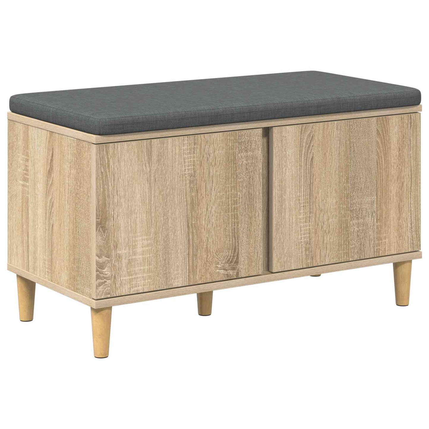 Gangbenk Sonoma eik 80 x 38 x 46 cm Konstruert treverk og stoff