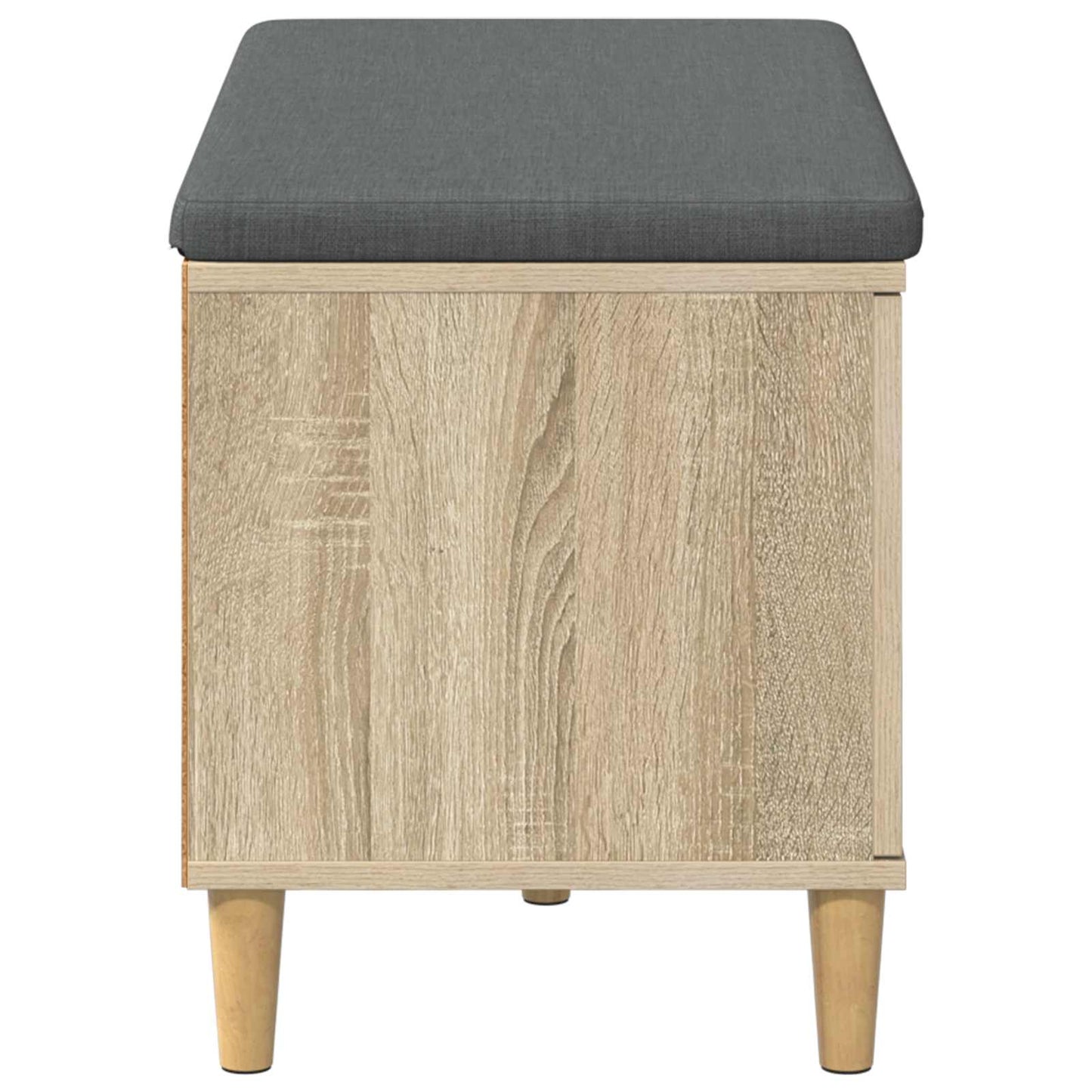 Gangbenk Sonoma eik 80 x 38 x 46 cm Konstruert treverk og stoff