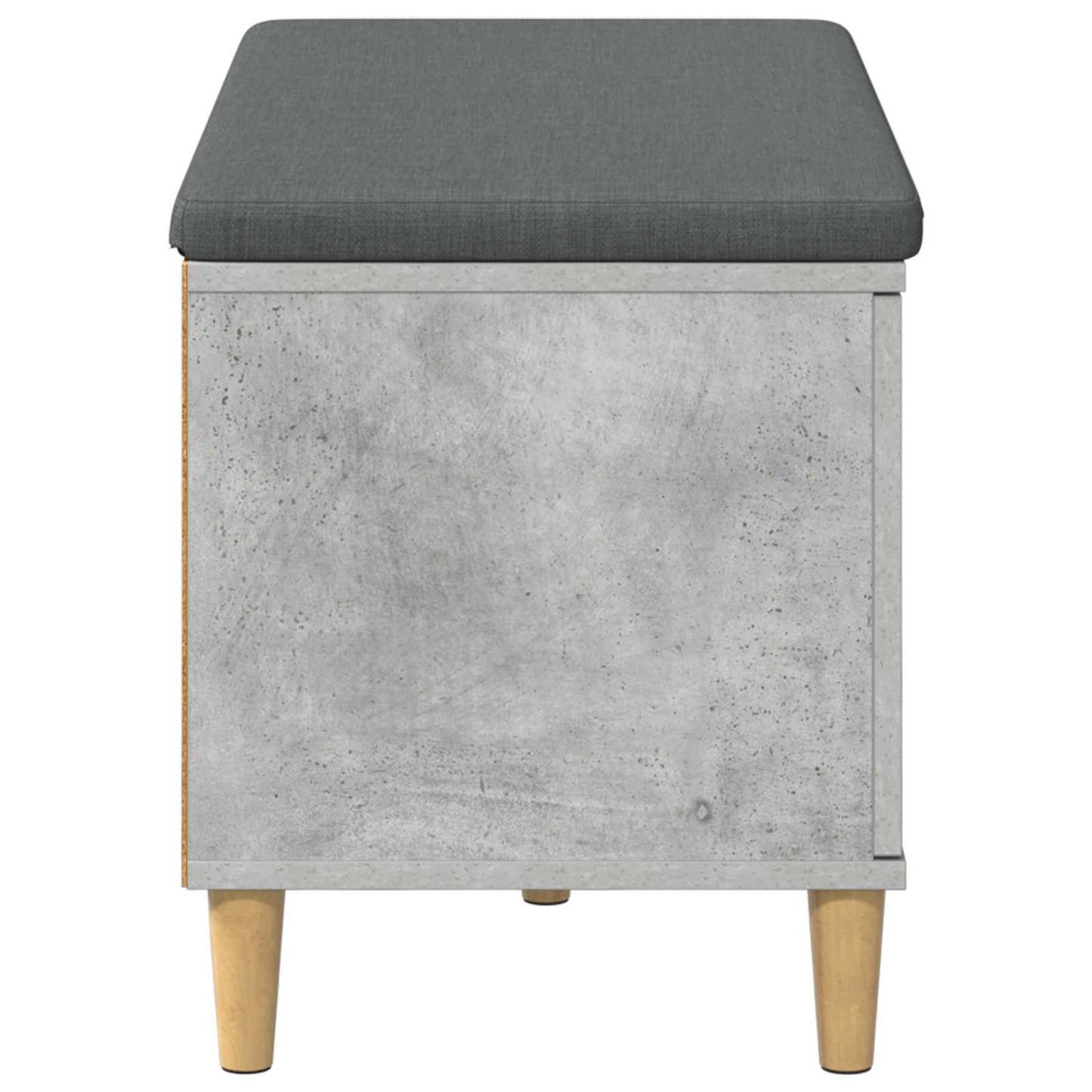 Gangbenk BetongGrå 80 x 38 x 46 cm Konstruert treverk og stoff