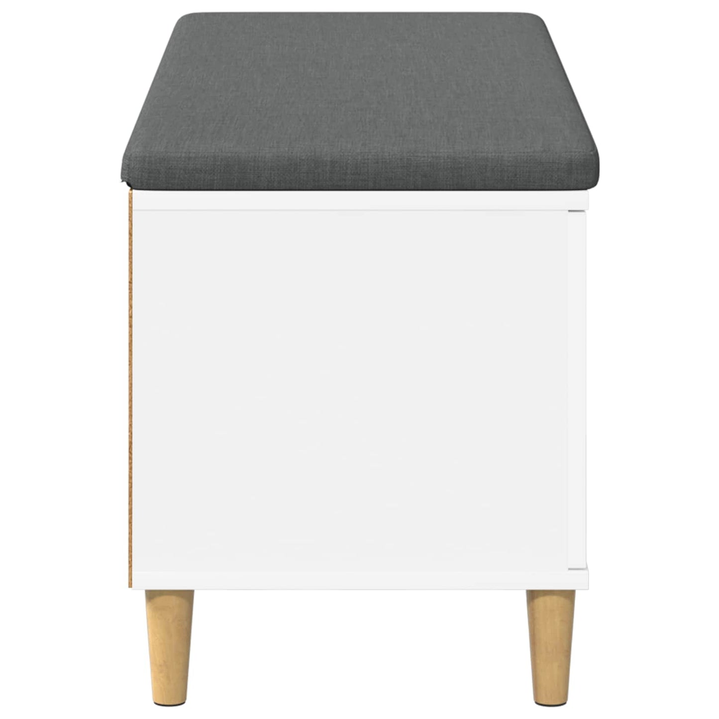 Gangbenk Hvit 100 x 38 x 46 cm Konstruert treverk og stoff