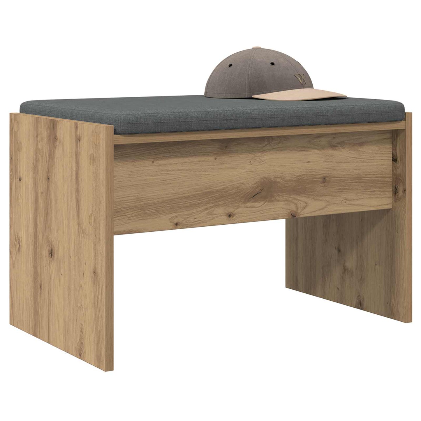 Gangbenk med pute Artisan Eik 63 x 38 x 40 cm