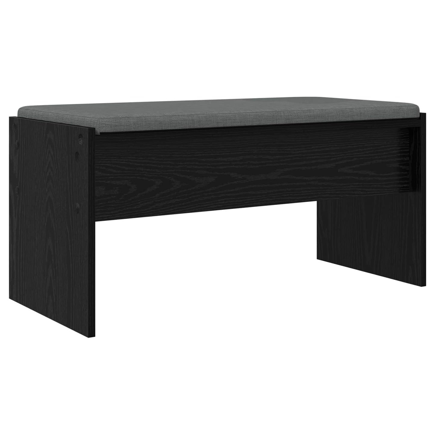 Gangbenk med pute Svart Eik 83 x 38 x 40 cm