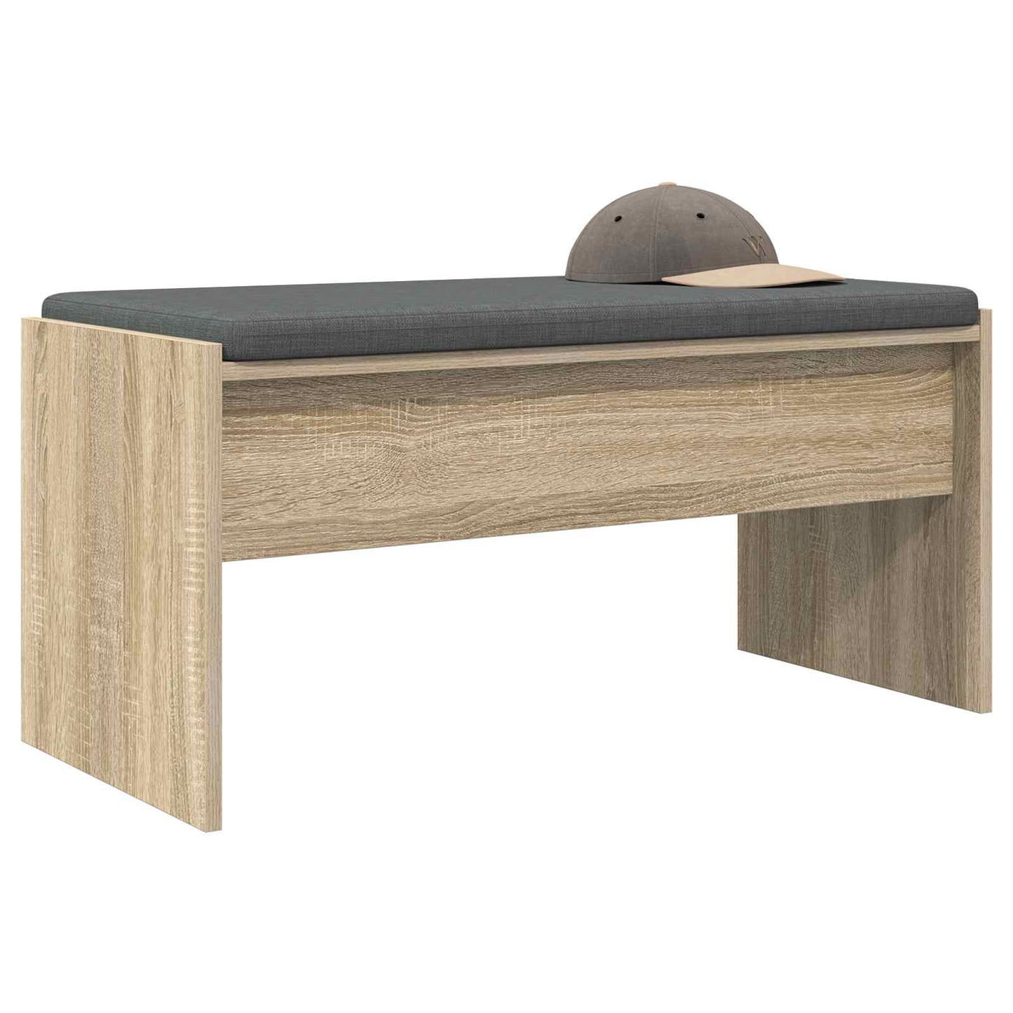 Gangbenk med pute Sonoma eik 83 x 38 x 40 cm
