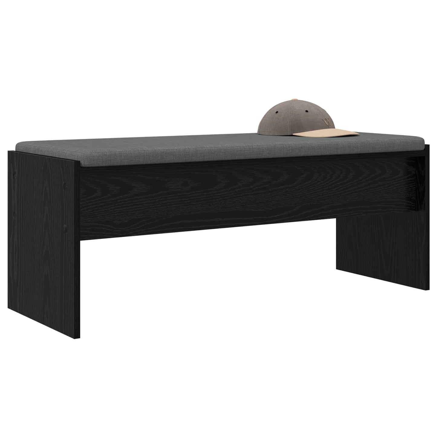 Gangbenk med pute Svart Eik 103 x 38 x 40 cm