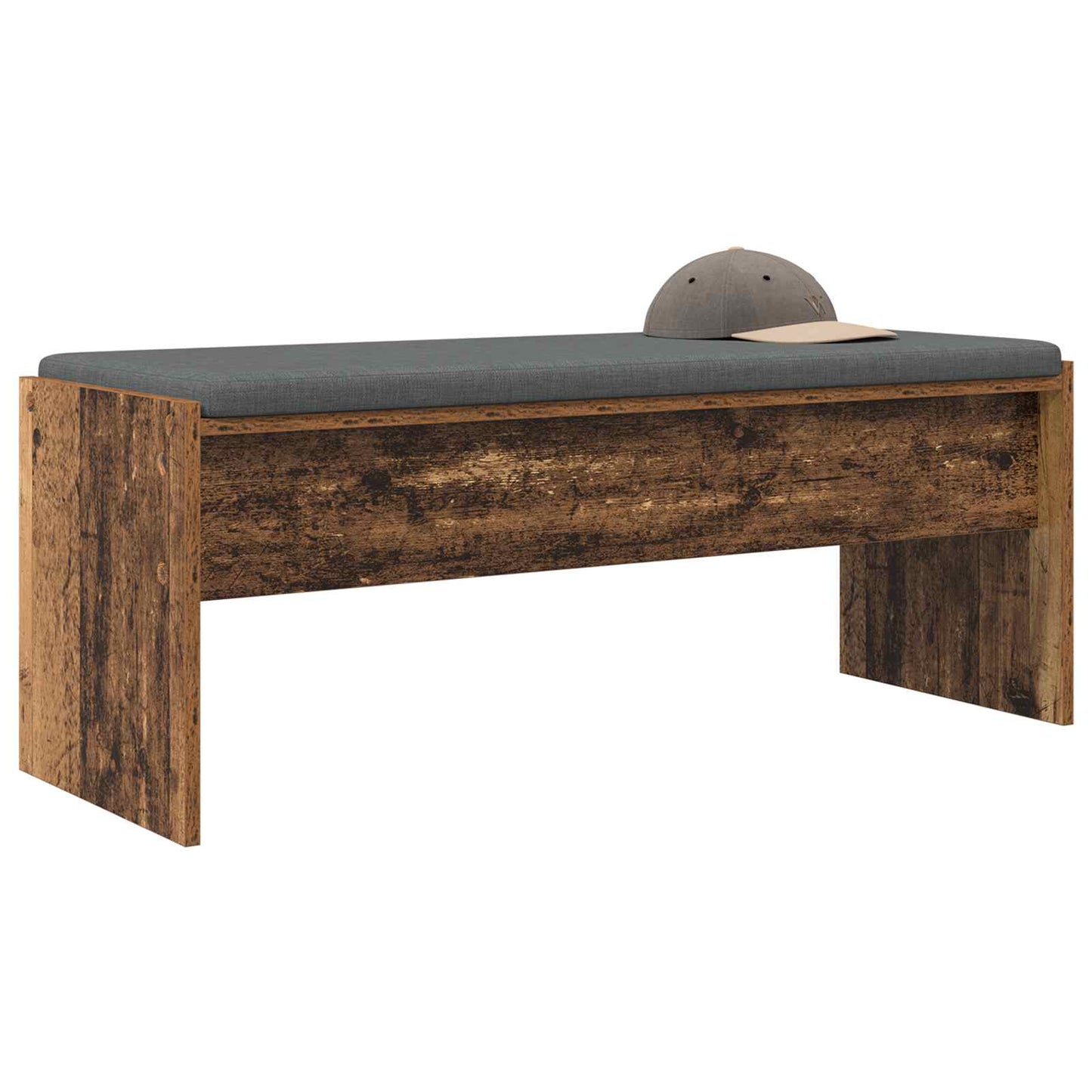 Gangbenk med pute Gammelt tre 103 x 38 x 40 cm