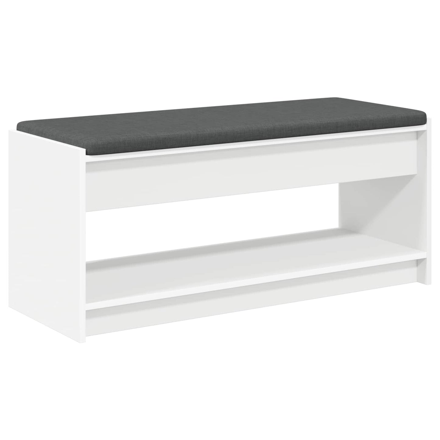 Gangbenk Hvit 103 x 38 x 45 cm Konstruert treverk og stoff