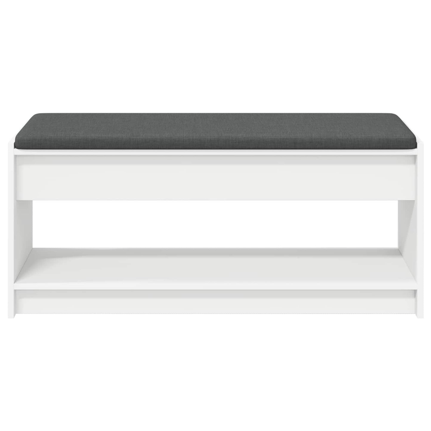 Gangbenk Hvit 103 x 38 x 45 cm Konstruert treverk og stoff