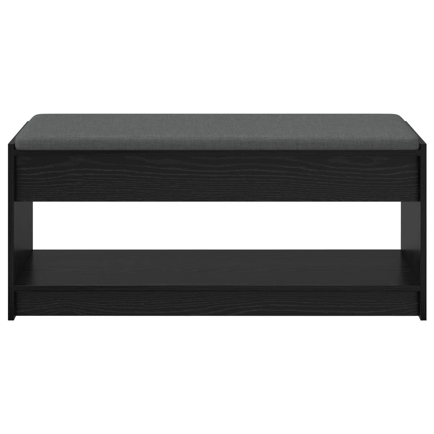 Gangbenk Svart Eik 103 x 38 x 45 cm Konstruert treverk og stoff