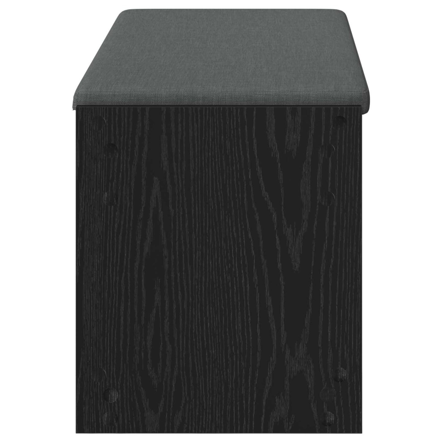 Gangbenk Svart Eik 103 x 38 x 45 cm Konstruert treverk og stoff