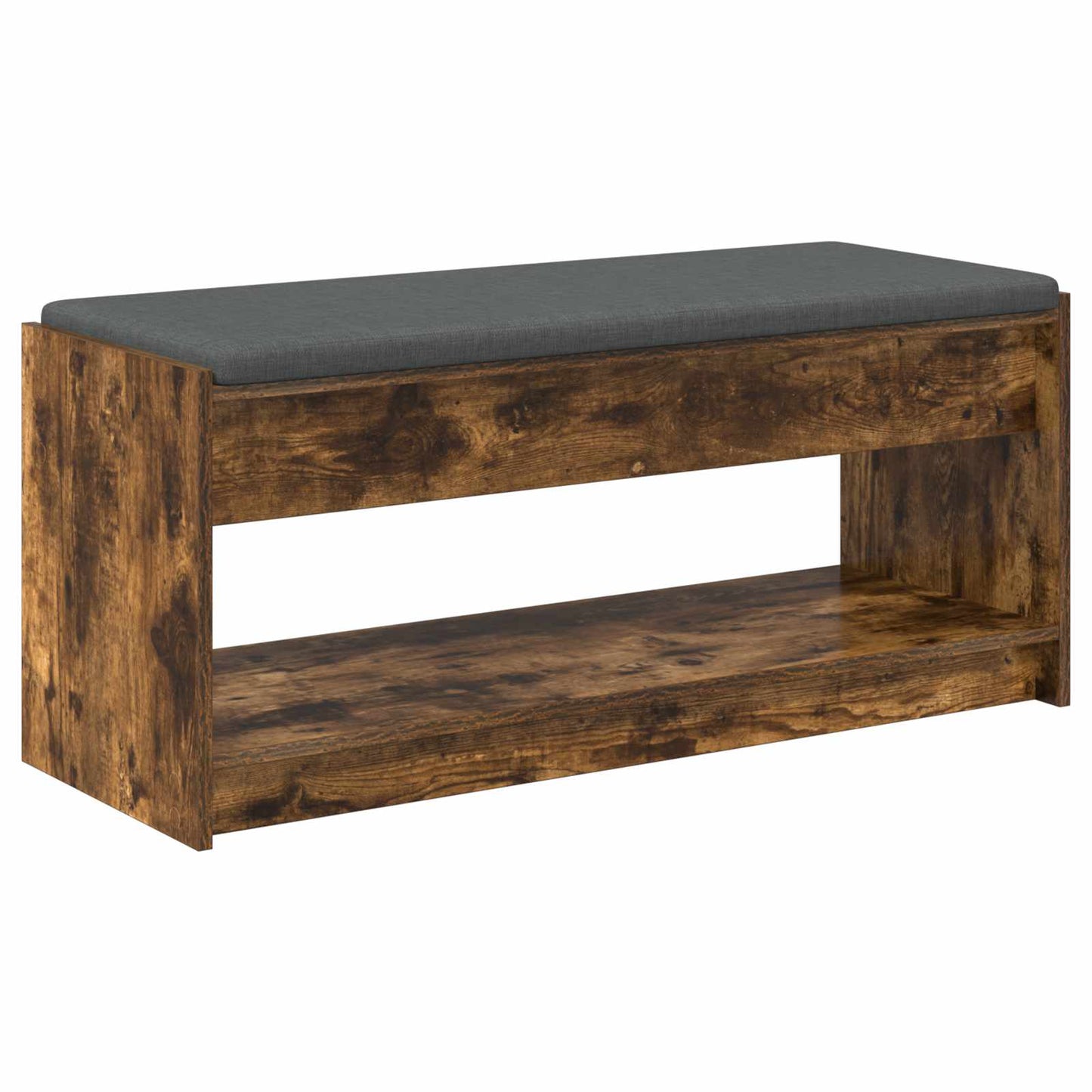 Gangbenk Røkt Eik 103 x 38 x 45 cm Konstruert treverk og stoff