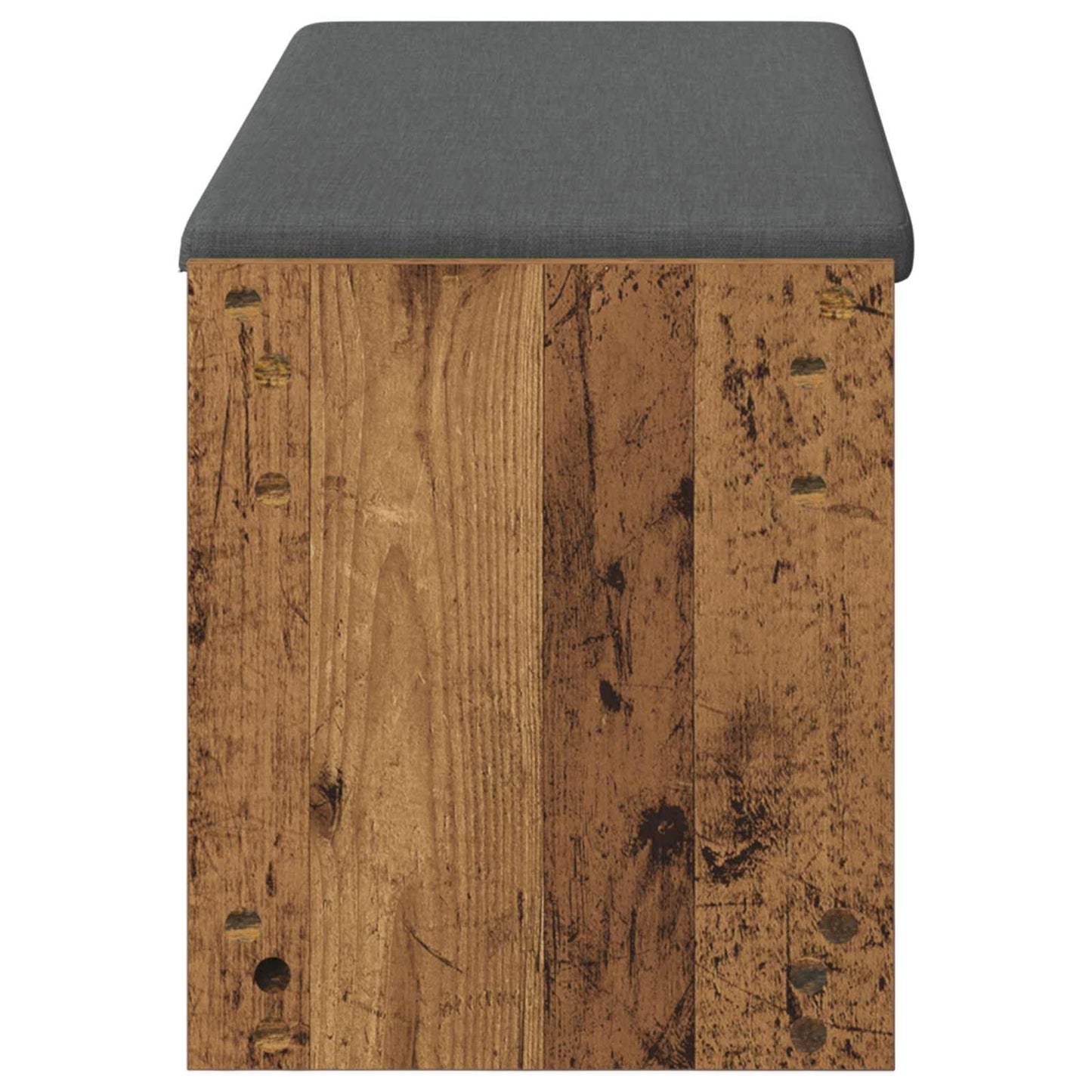 Gangbenk med pute med hylle Gammelt tre 103 x 38 x 45 cm