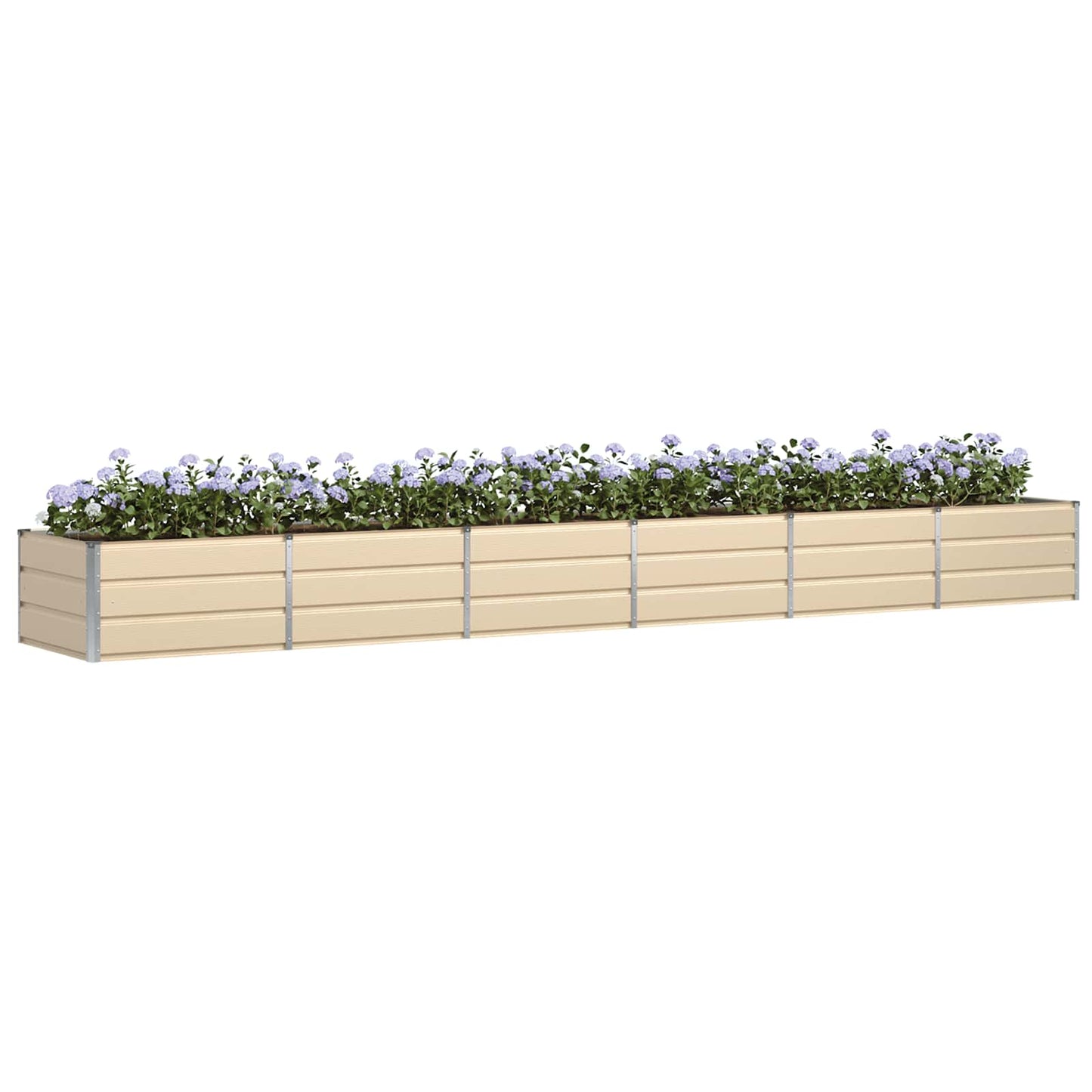 Plantekassed Elfenben 480 x 80 x 45 cm Stål