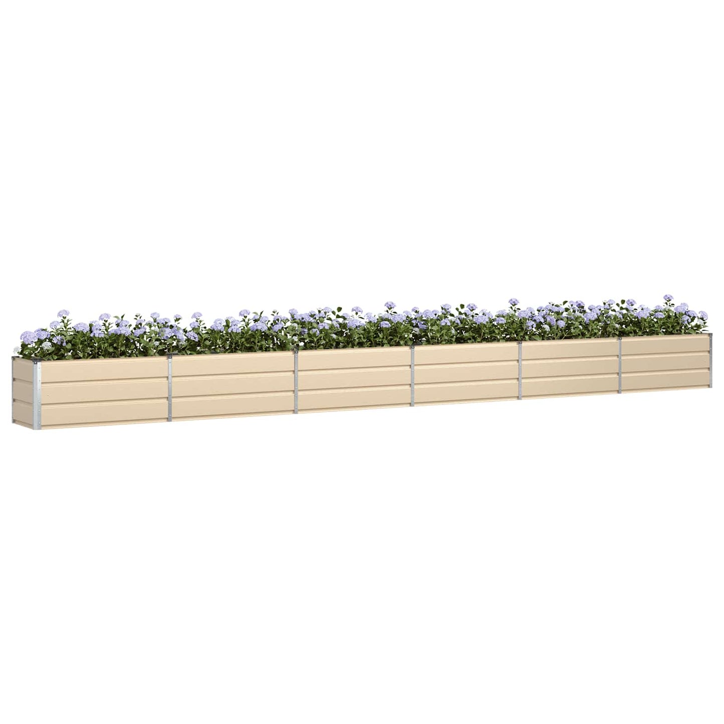Plantekassed Elfenben 580 x 50 x 45 cm Galvanisert Stål