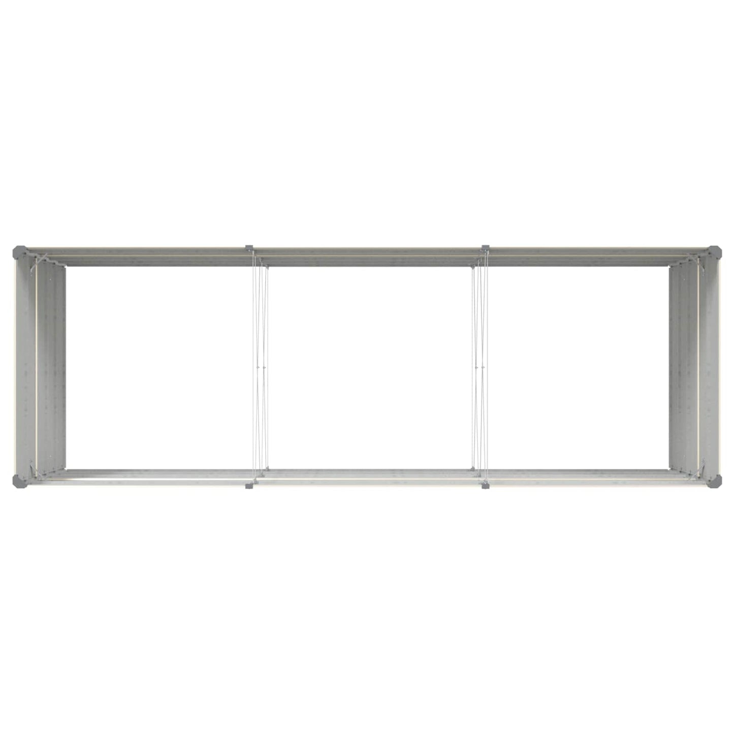Plantekassed Elfenben 290 x 100 x 75 cm Galvanisert Stål