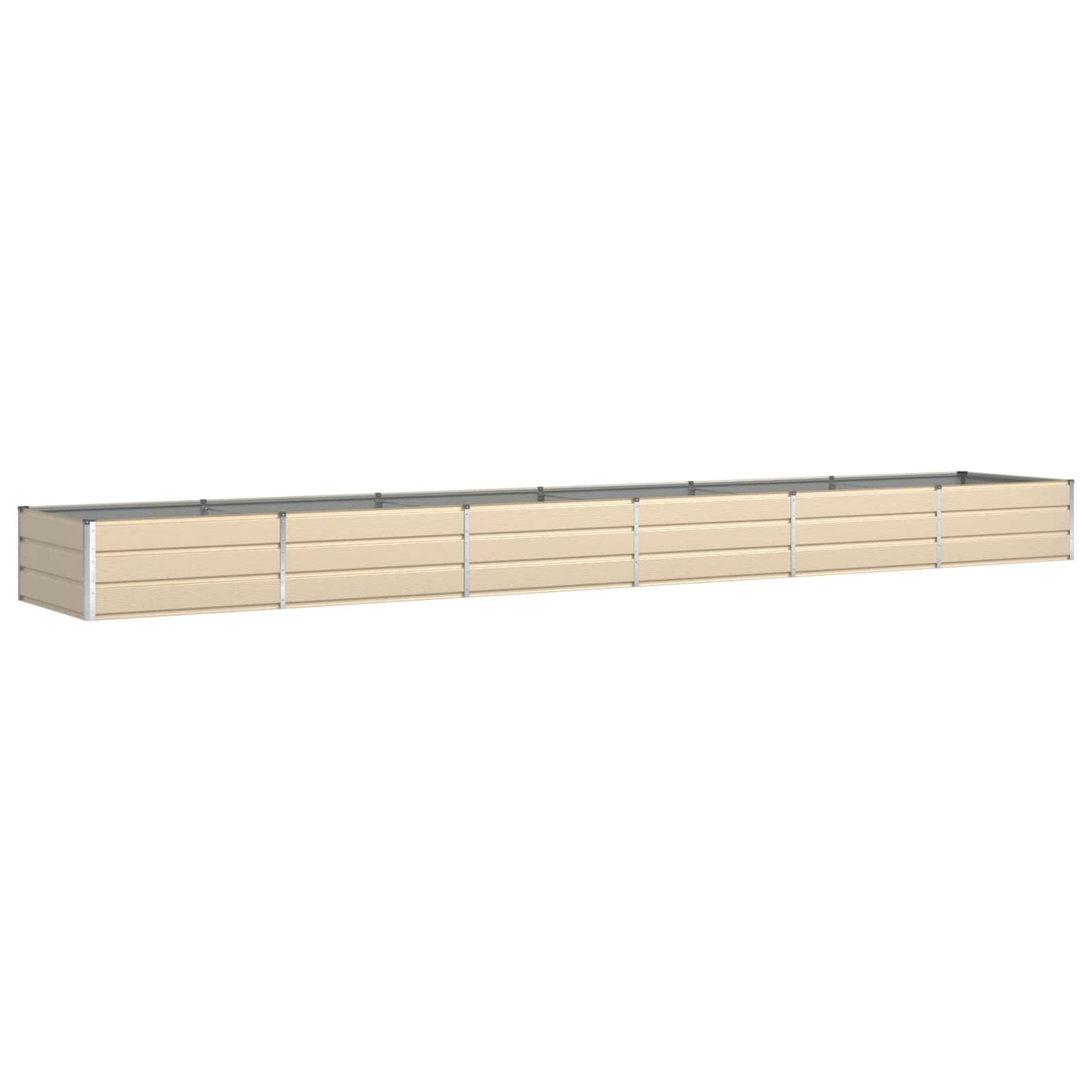 Plantekassed Elfenben 580 x 100 x 45 cm Galvanisert Stål